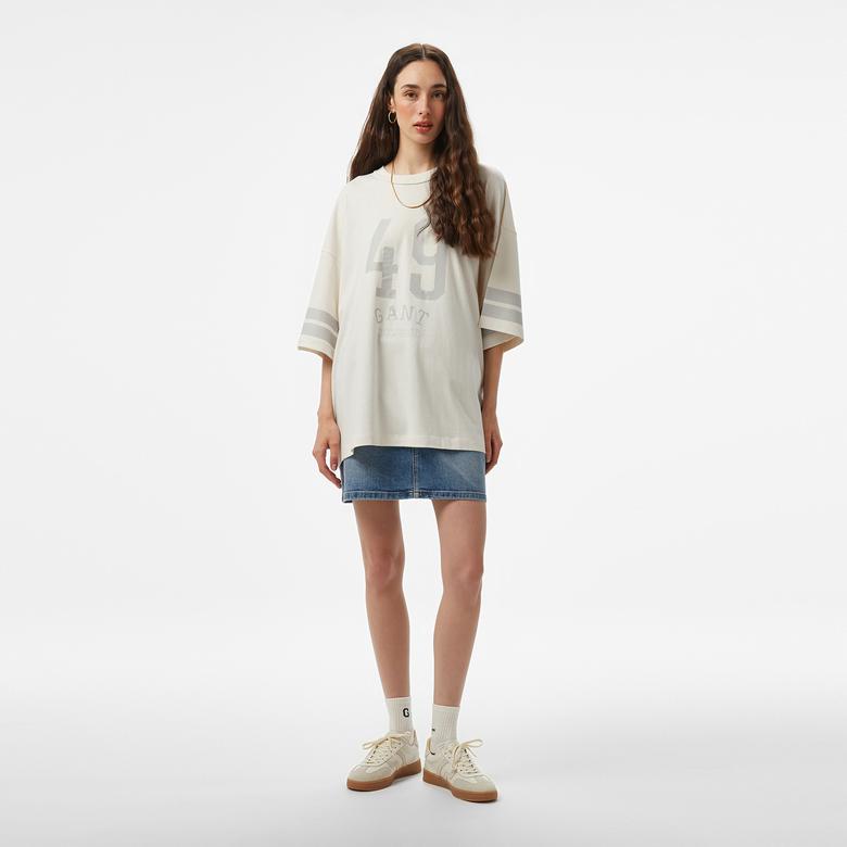 GANT Erkek Beyaz T-Shirt