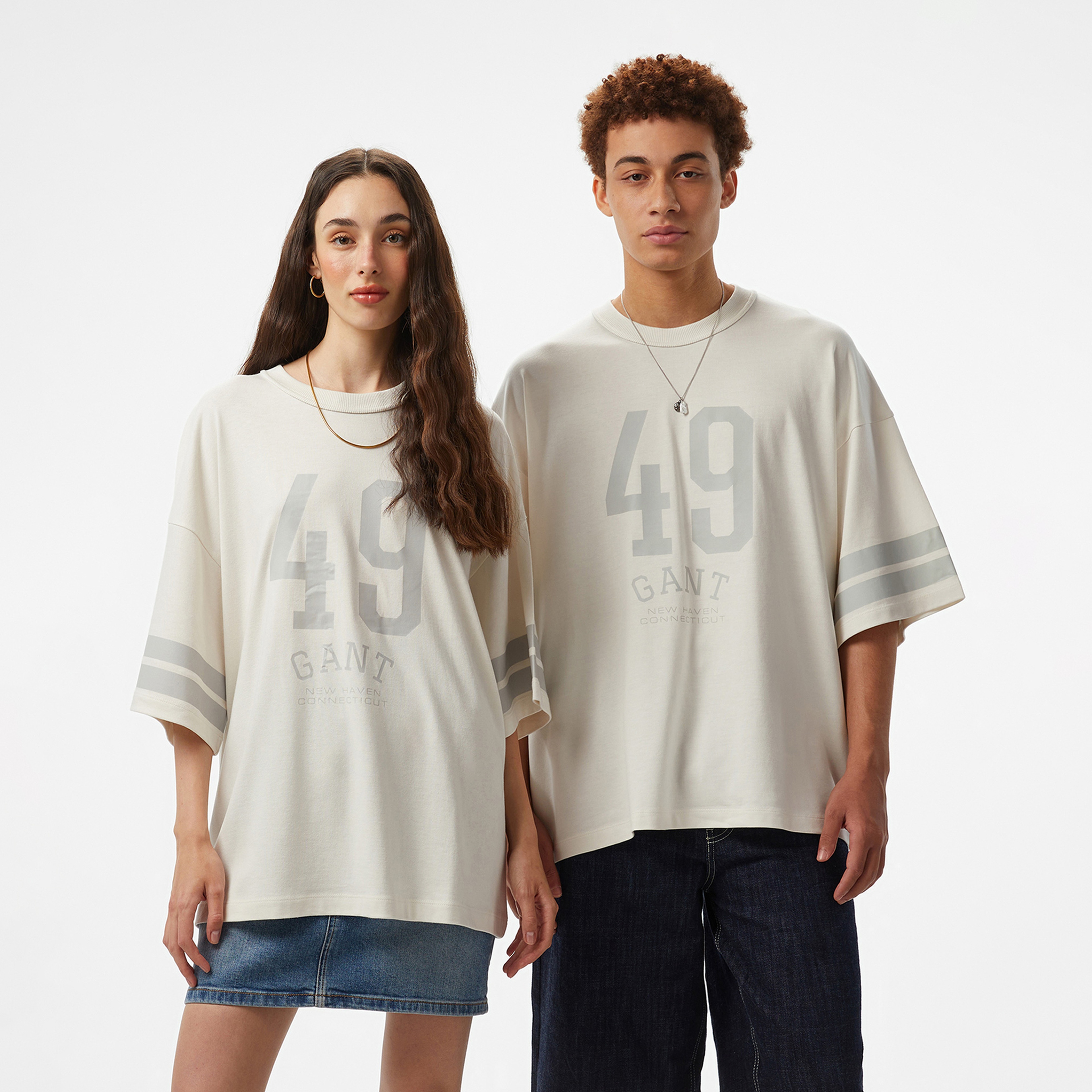 GANT Erkek Beyaz T-Shirt