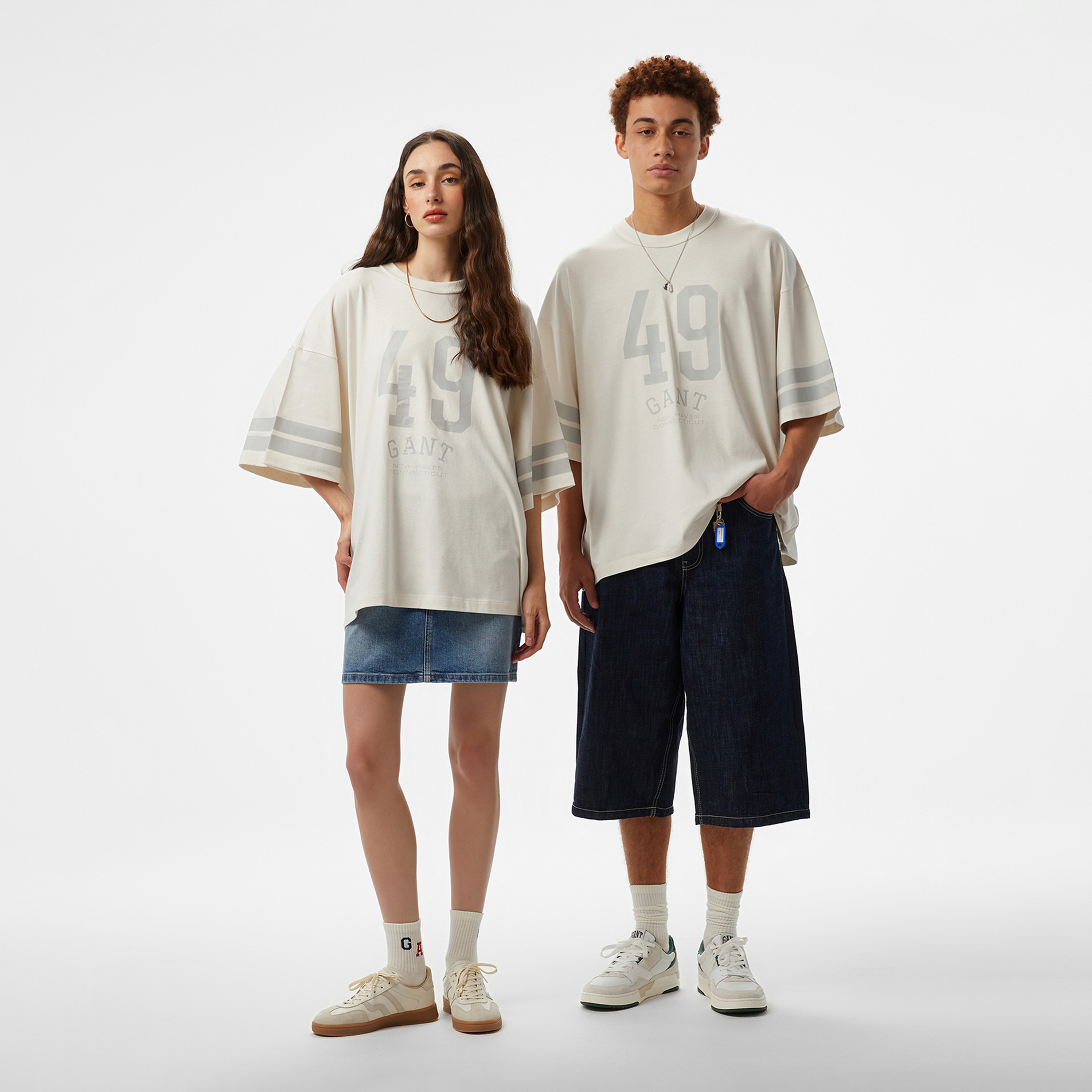 GANT Erkek Beyaz T-Shirt