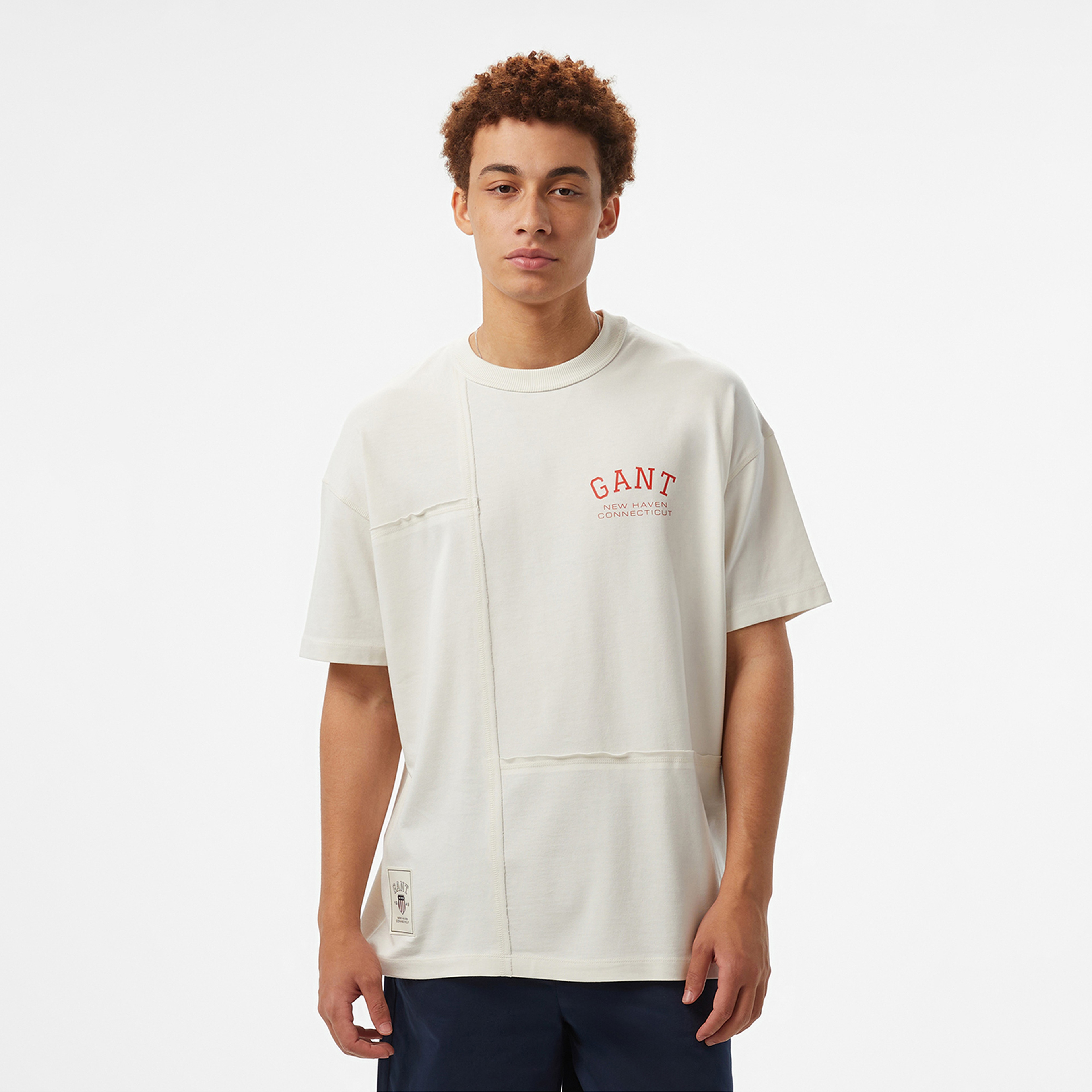 GANT Erkek Beyaz T-Shirt