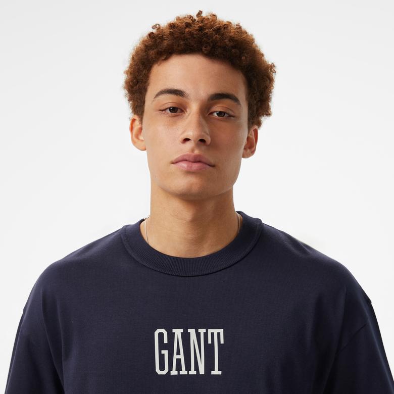 Hoss X Gant New Generation Unisex Lacivert T-Shirt