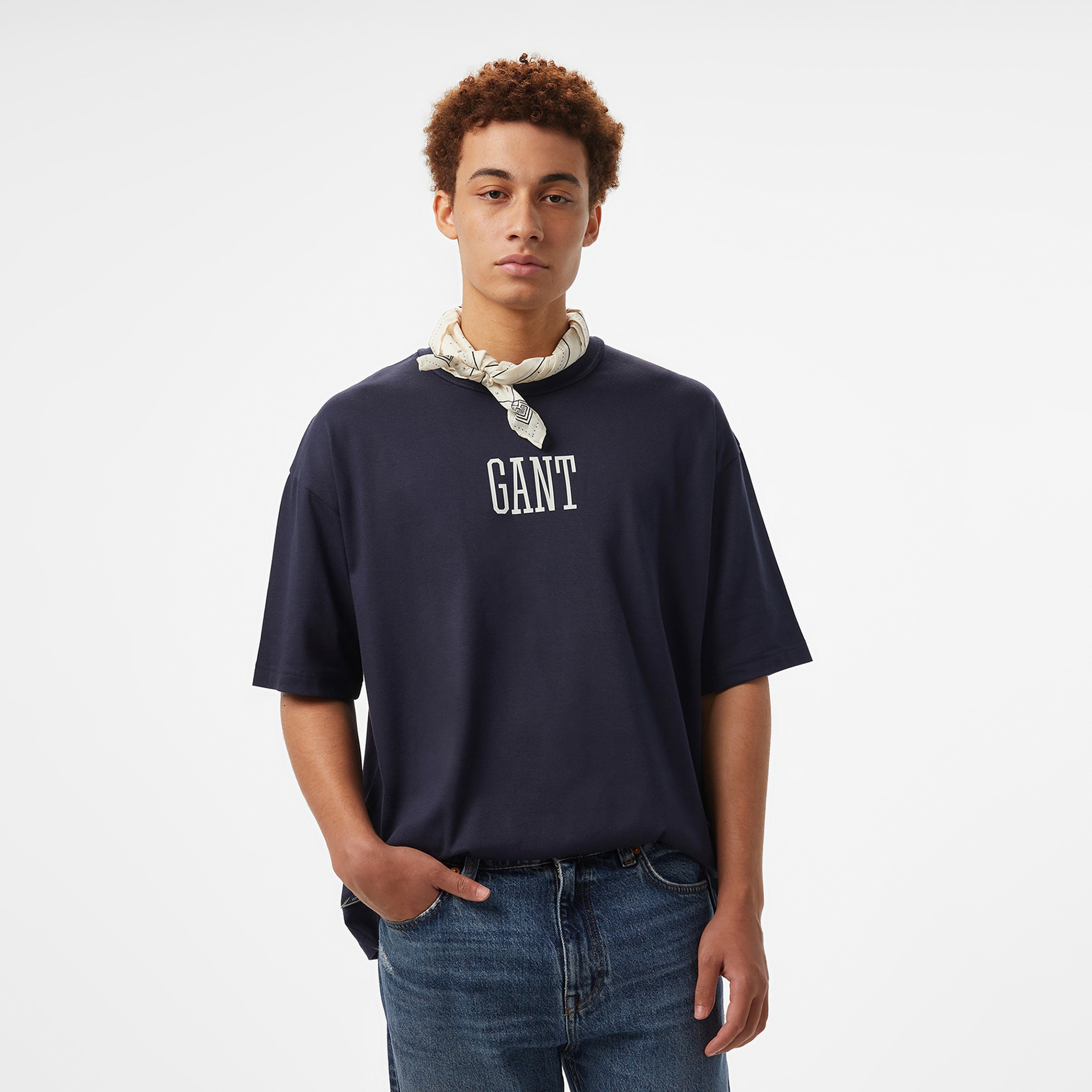 GANT Erkek Lacivert T-Shirt