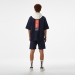 GANT Erkek Lacivert Kapüşonlu T-Shirt