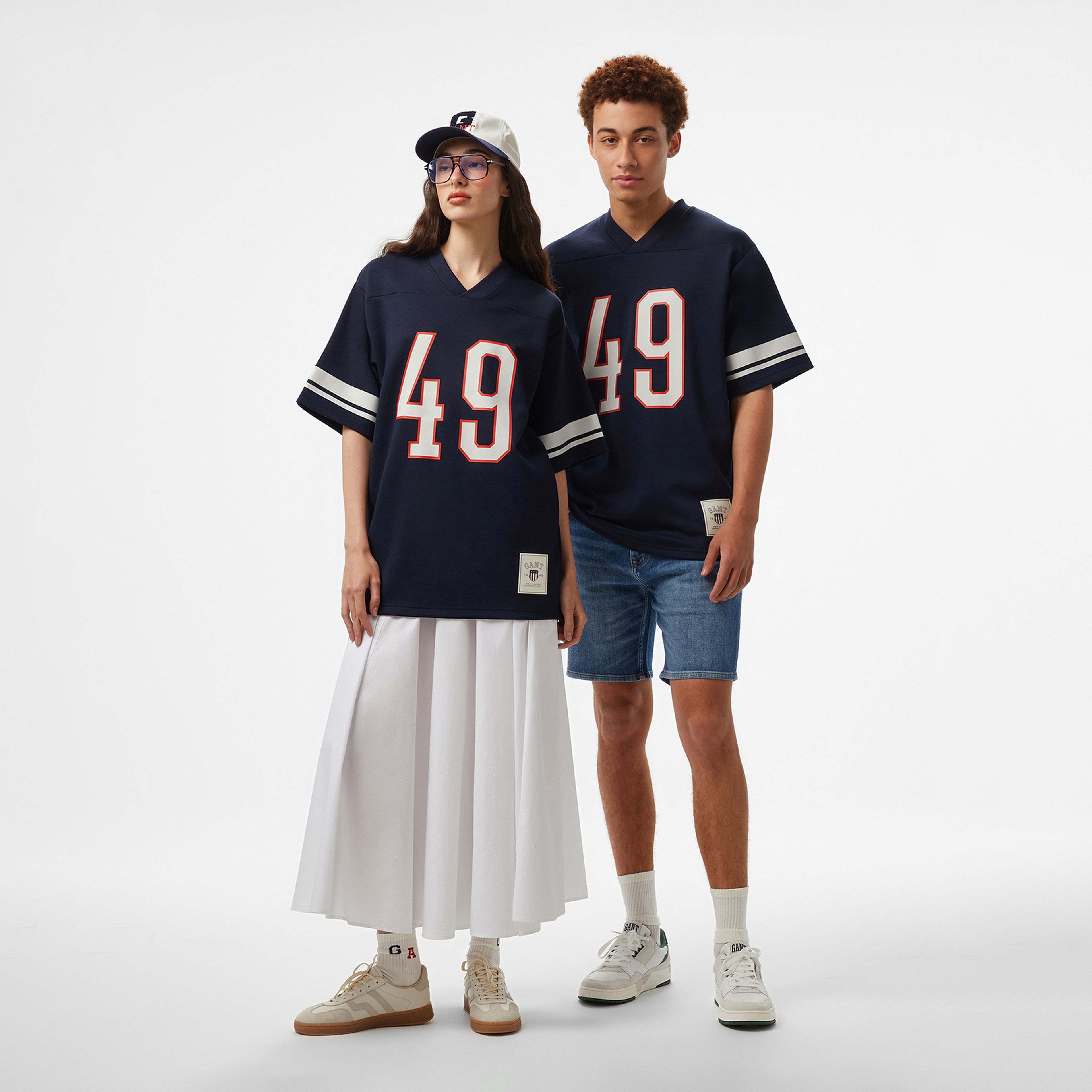 GANT Erkek Lacivert Oversize Fit T-Shirt