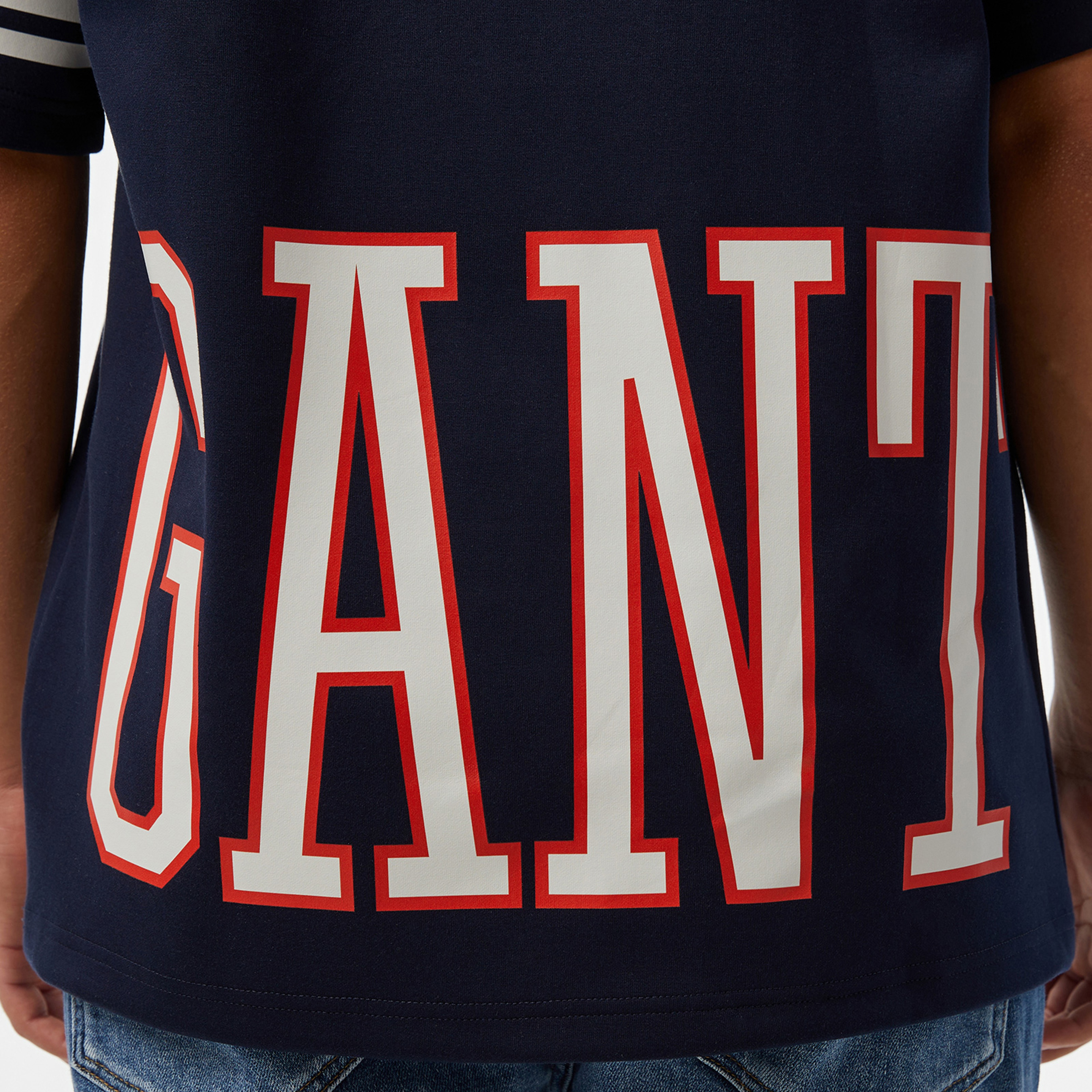 GANT Erkek Lacivert Oversize Fit T-Shirt