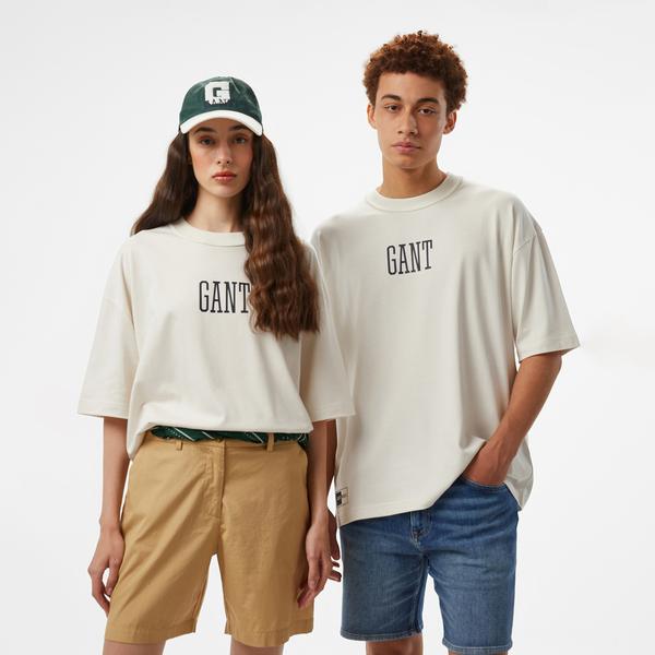 GANT Erkek Beyaz T-Shirt