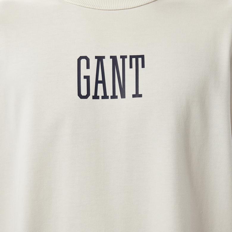GANT Erkek Beyaz T-Shirt
