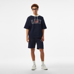 GANT Erkek Lacivert Kapüşonlu T-Shirt