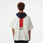 GANT Erkek Beyaz Kapüşonlu T-Shirt