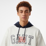 GANT Erkek Beyaz Kapüşonlu T-Shirt