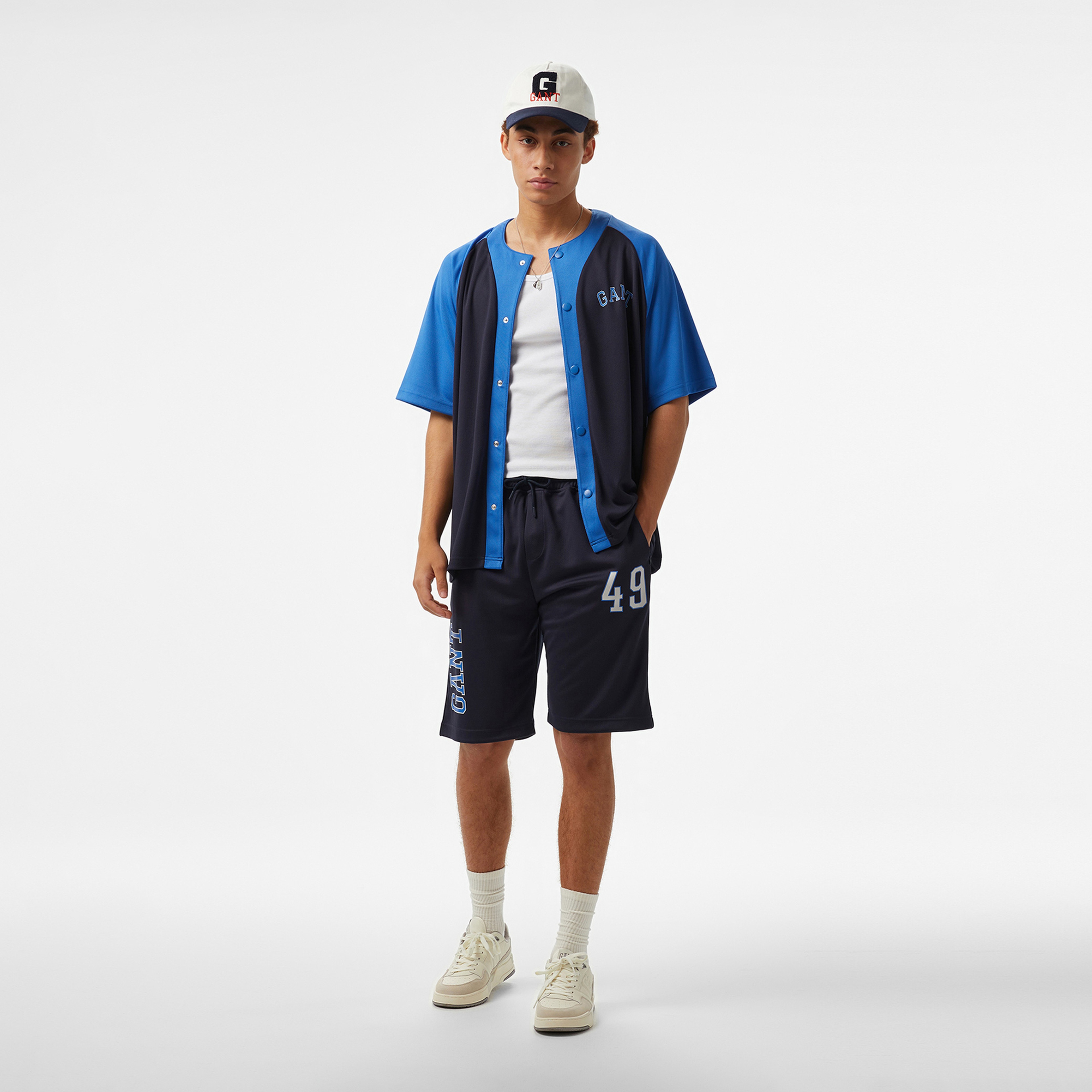 GANT Erkek Lacivert Relaxed Fit Gömlek