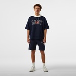 GANT Erkek Lacivert Kapüşonlu T-Shirt