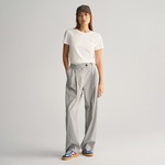 GANT Kadın Beyaz Regular Fit Bisiklet Yaka T-Shirt