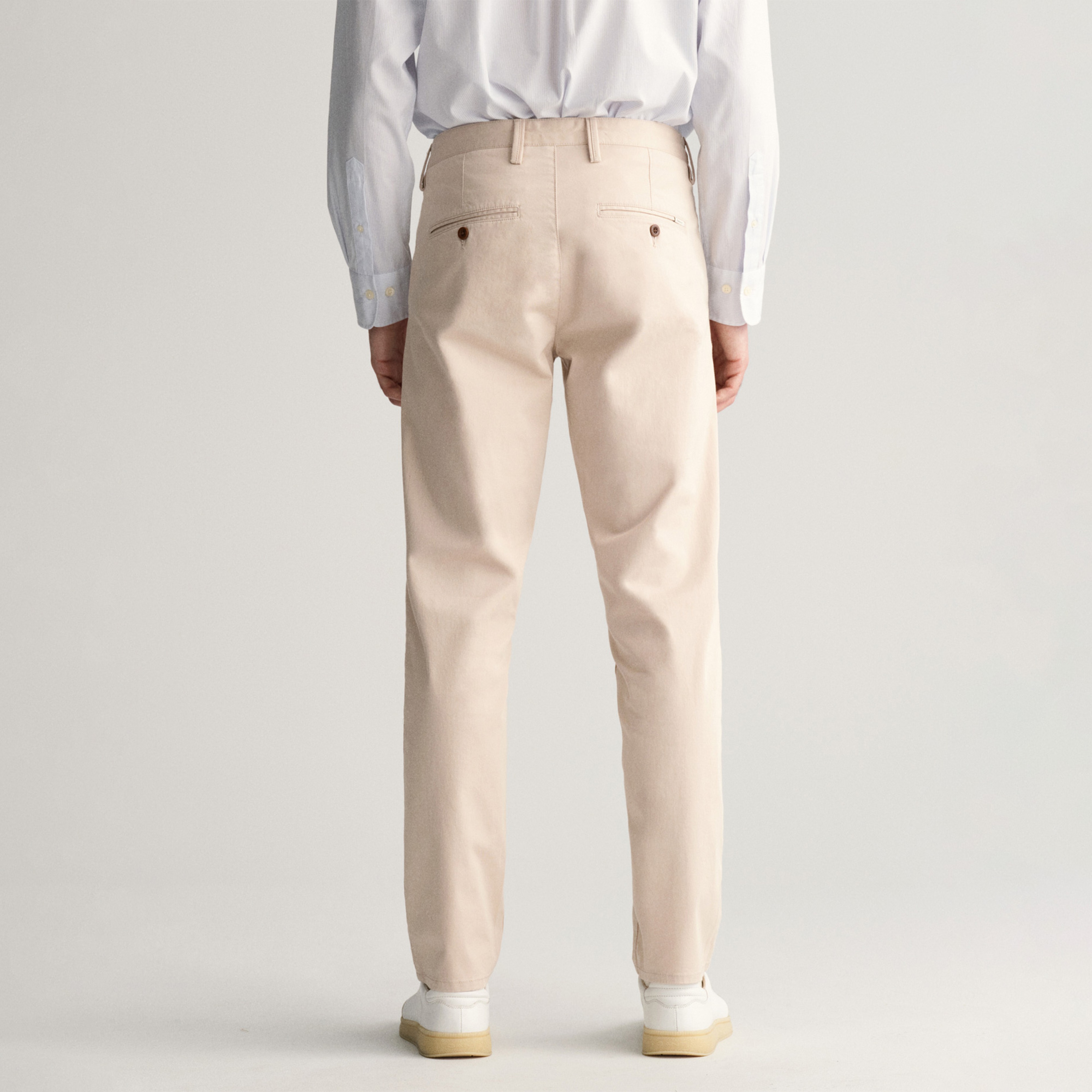 GANT Erkek Krem Slim Fit Chino Pantolon