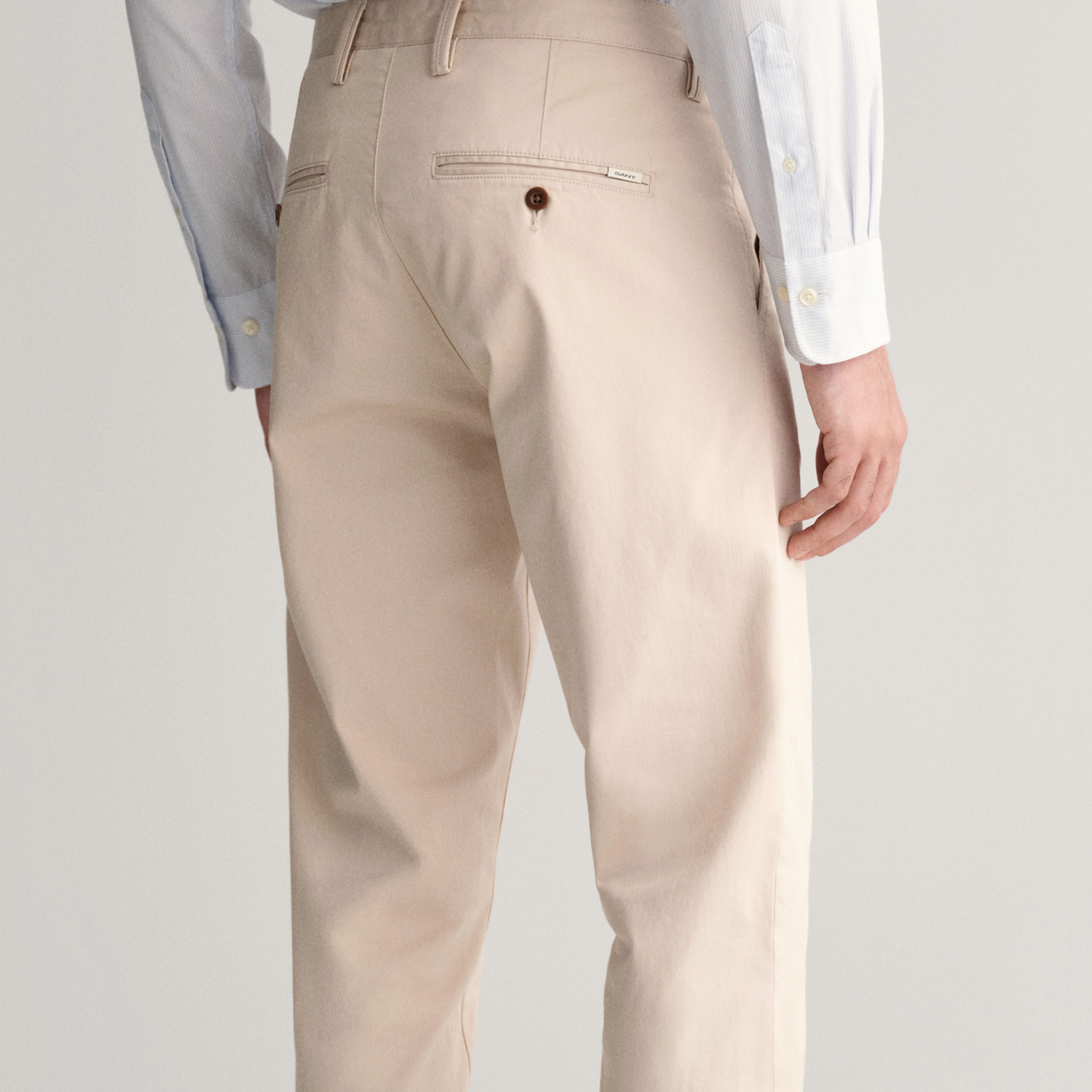 GANT Erkek Krem Slim Fit Chino Pantolon