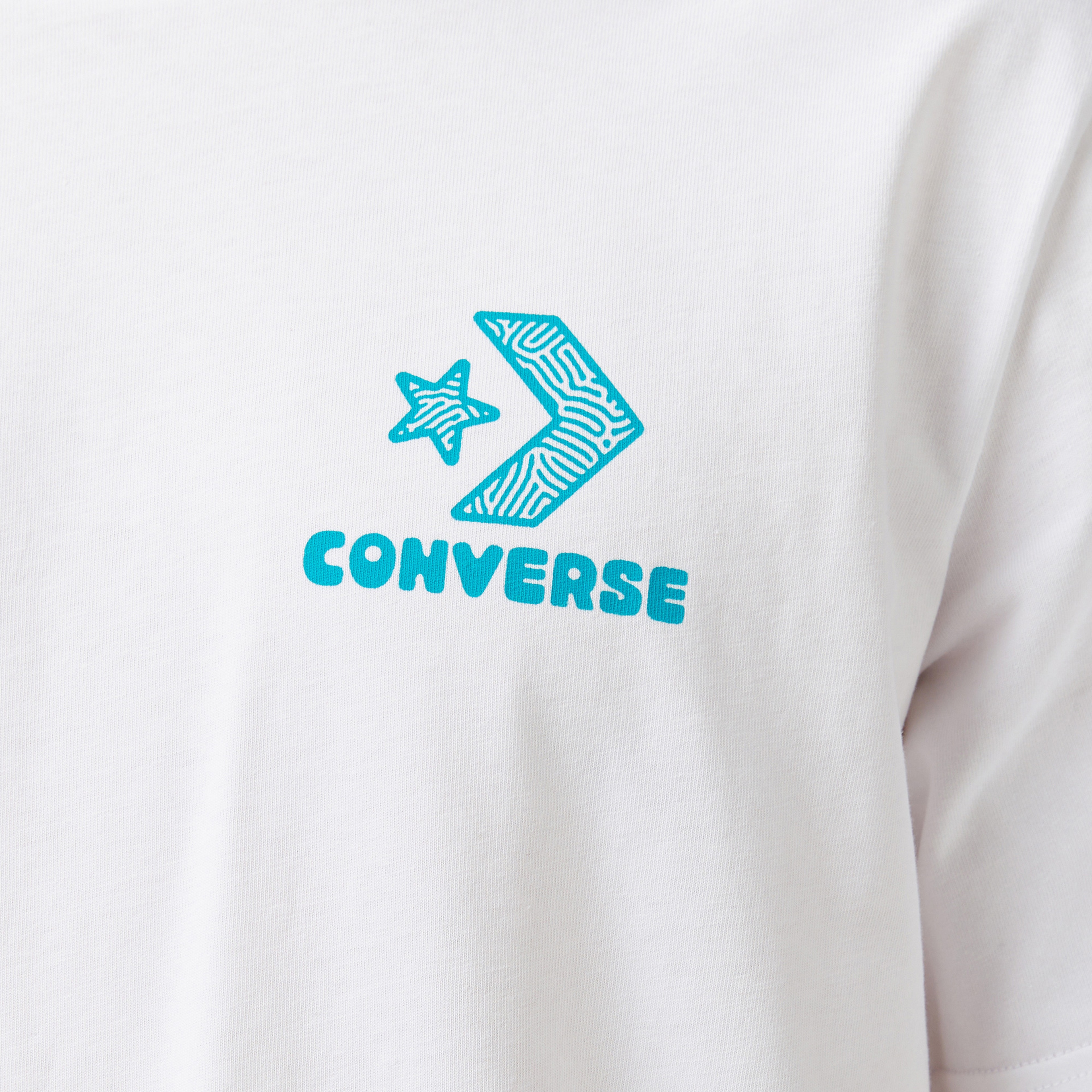 Converse Nature Center Erkek Grafik Baskılı Beyaz T-Shirt