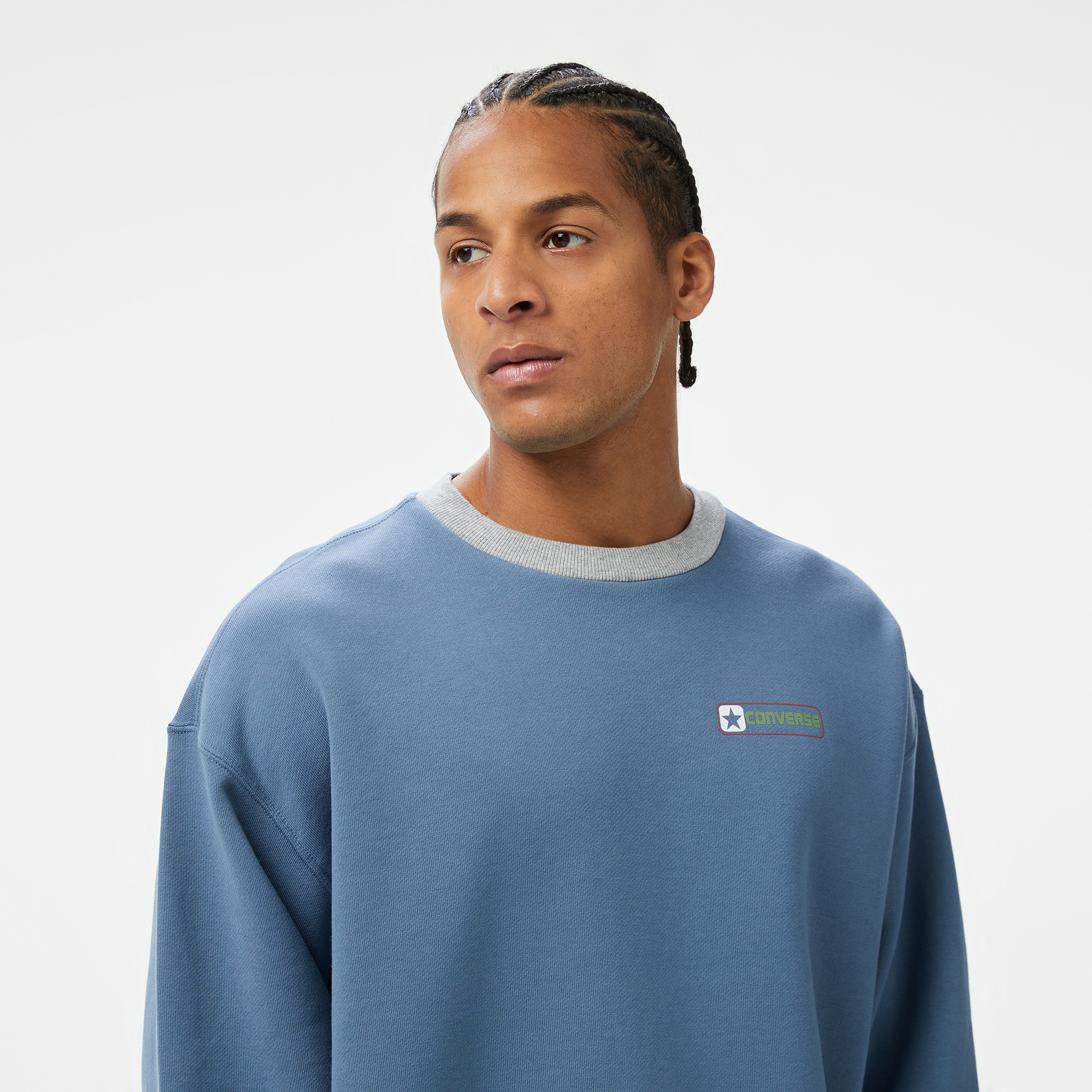 Converse Erkek Mavi Sweatshirt