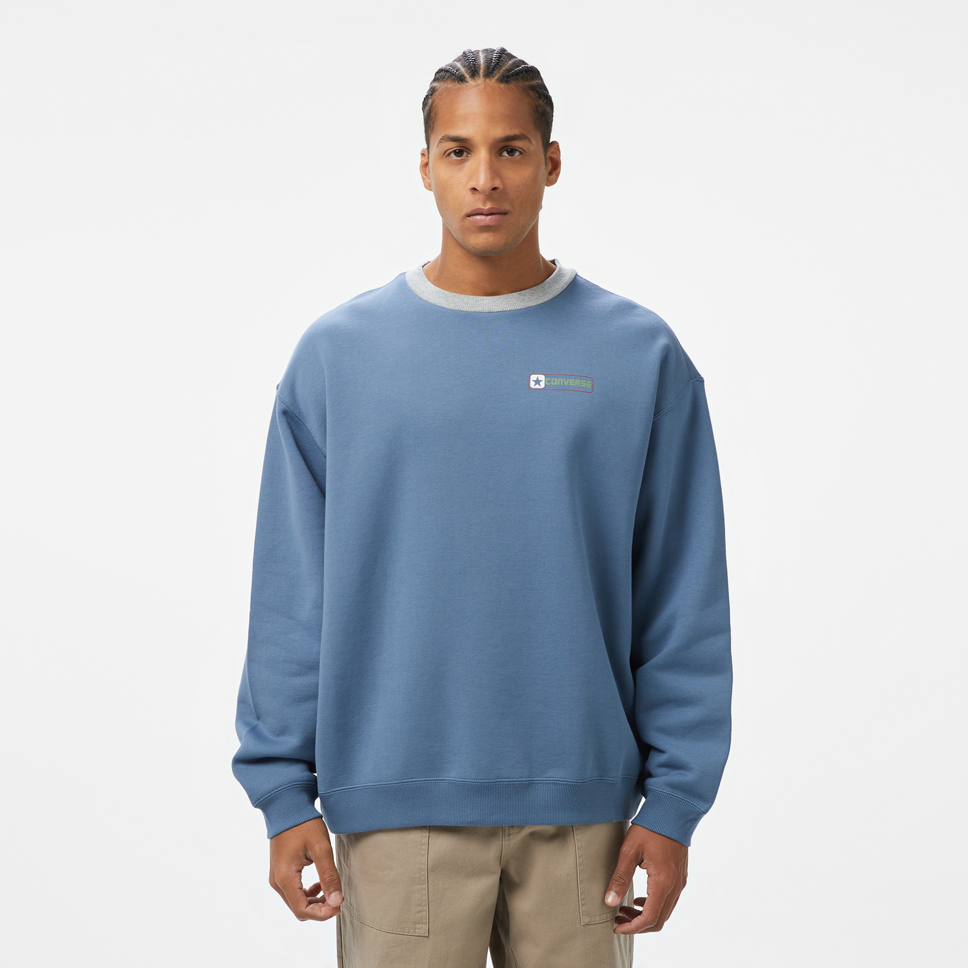 Converse Erkek Mavi Sweatshirt