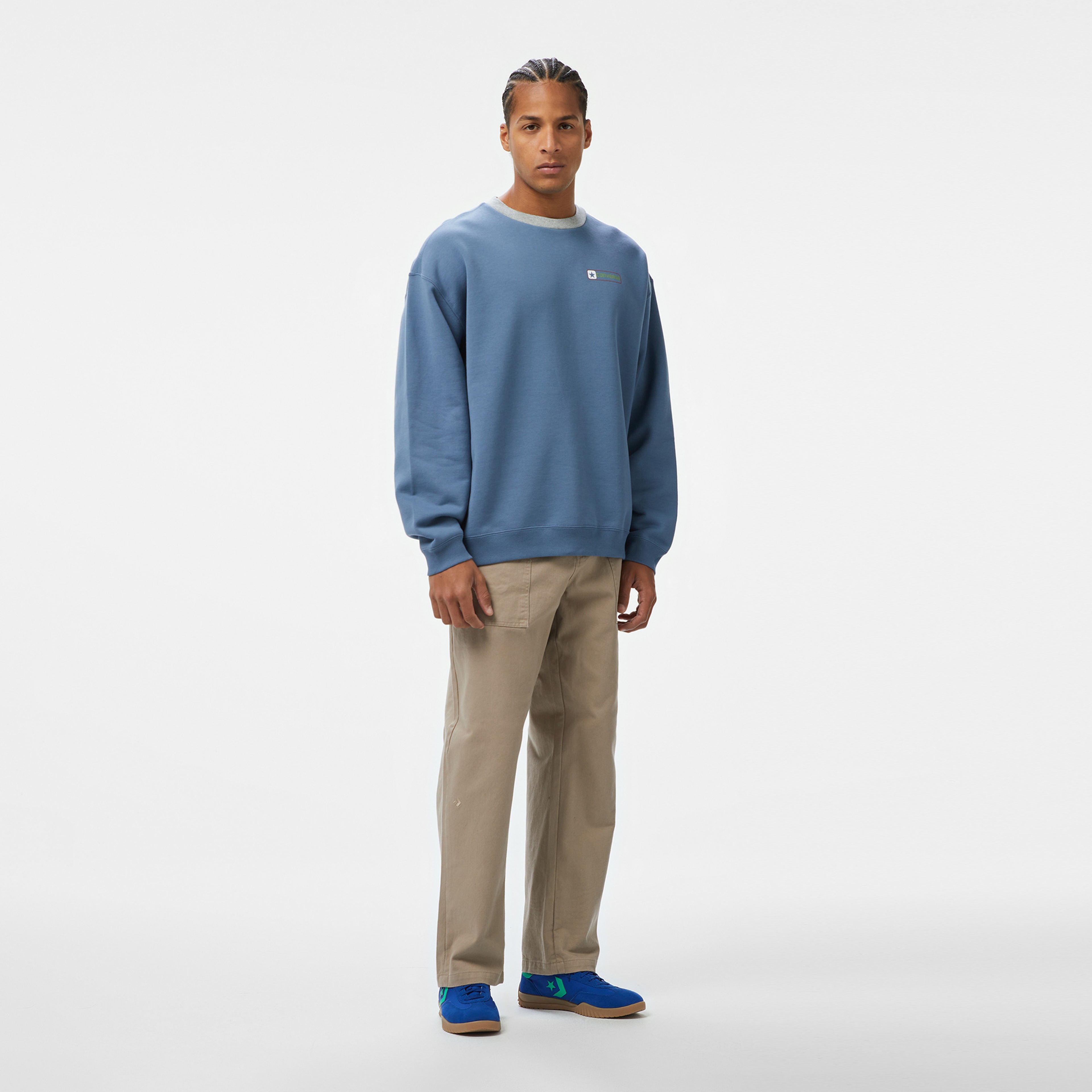 Converse Erkek Mavi Sweatshirt