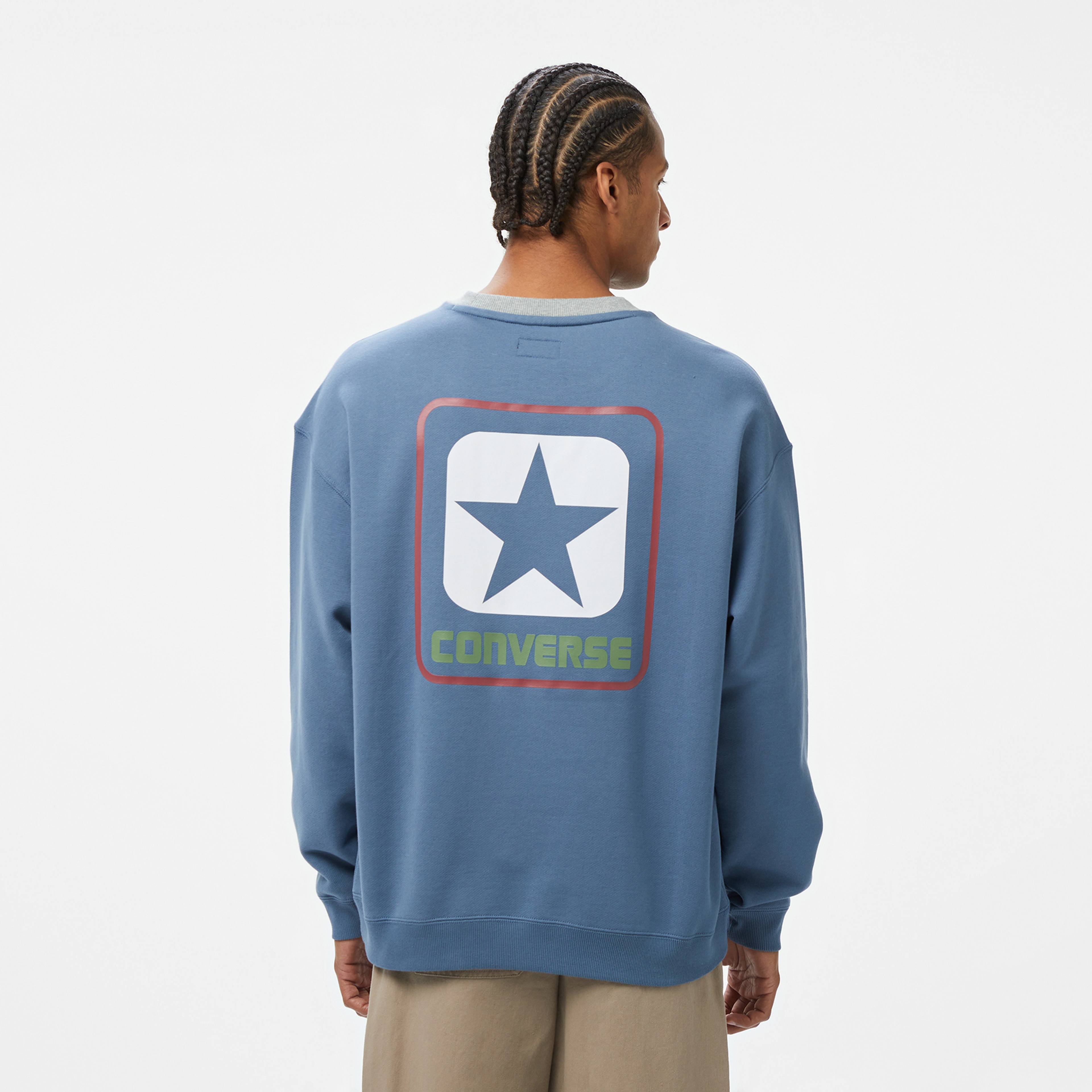Converse Erkek Mavi Sweatshirt