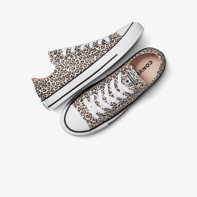 Converse Chuck Taylor All Star Leopard Kadın Siyah Sneaker - Görsel 7