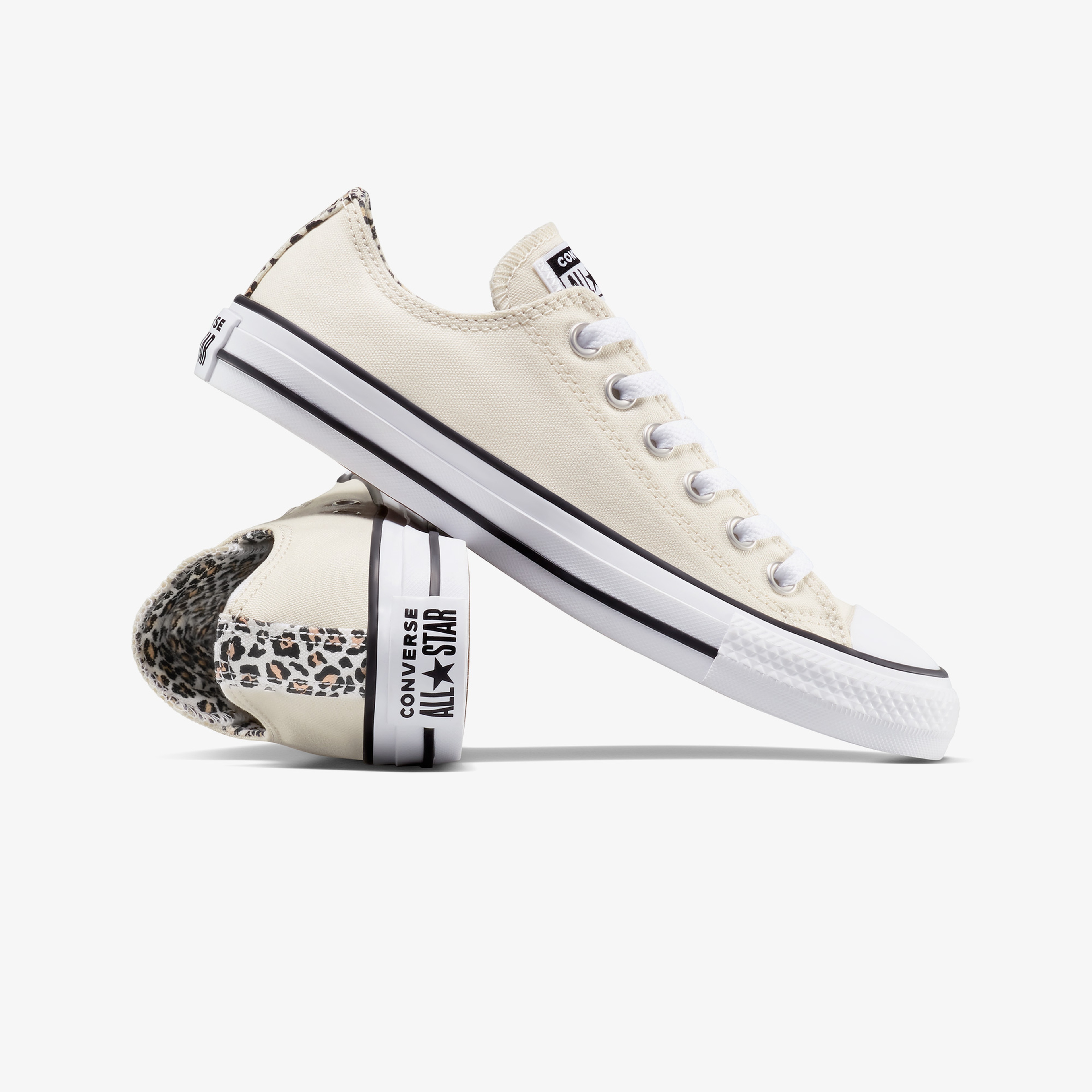 Converse Chuck Taylor All Star Leopard Unisex Krem Sneaker
