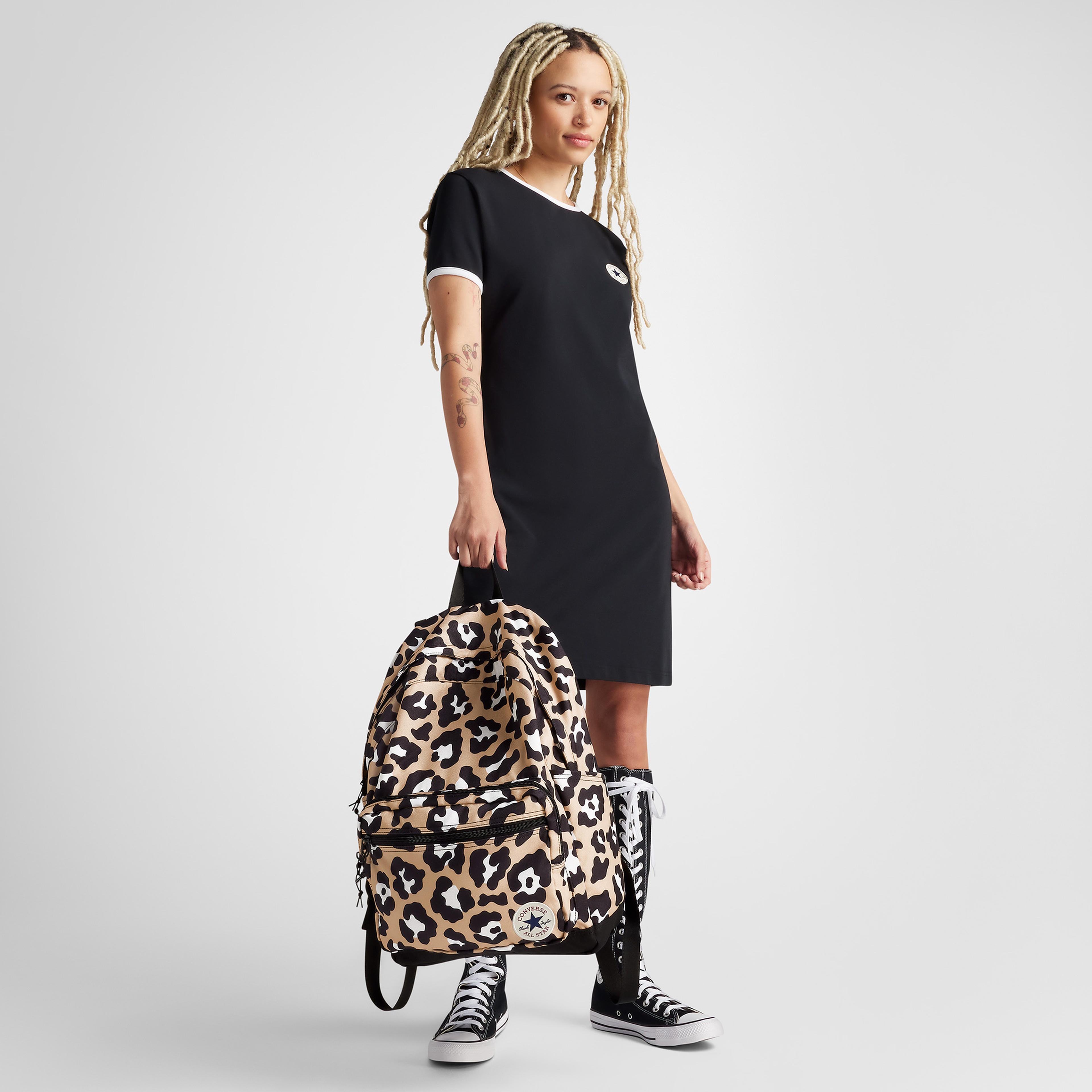 Converse Go 2 Leopard Unisex Bej Sırt Çantası