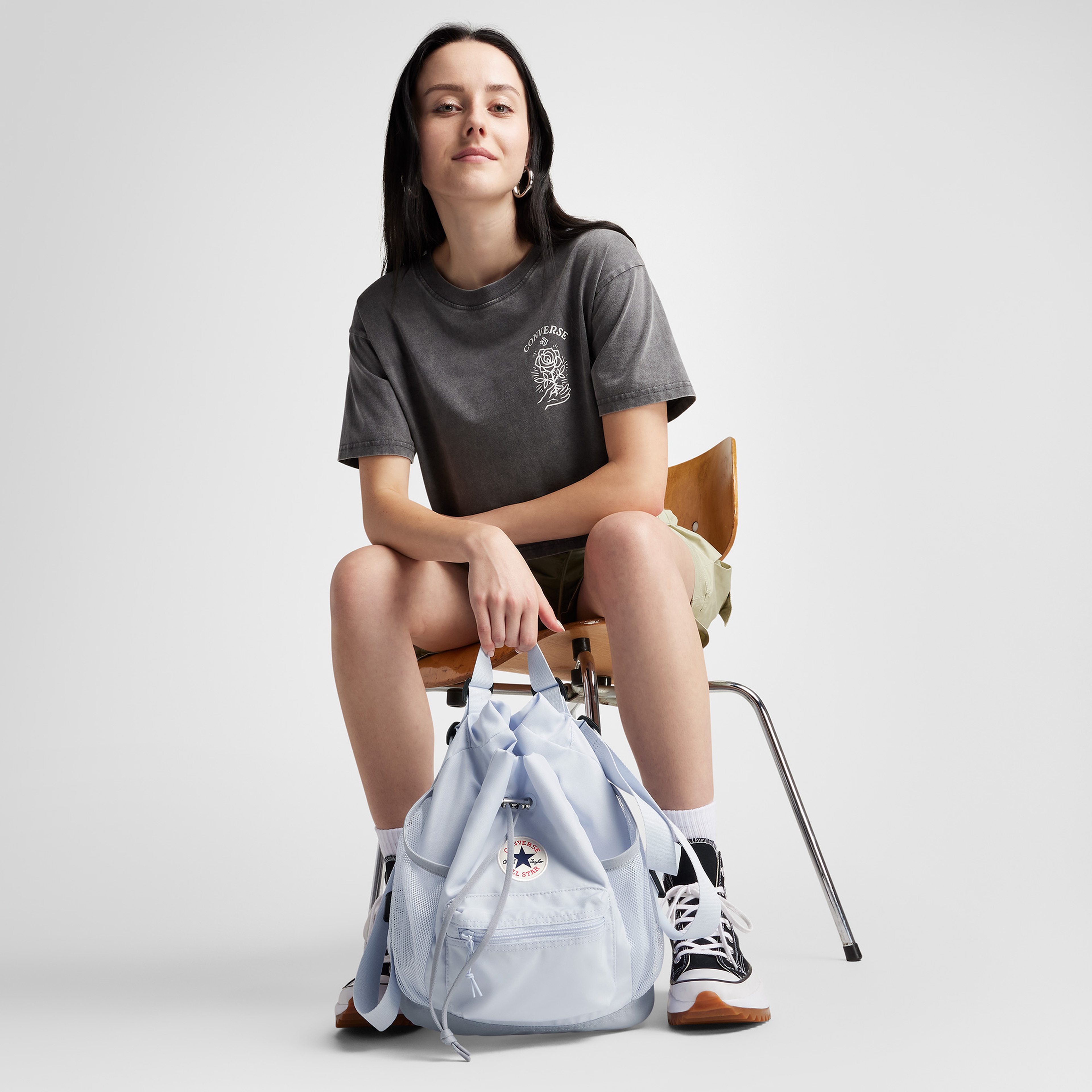 Converse Go Lo Clinched Bucket Unisex Mor Sırt Çantası