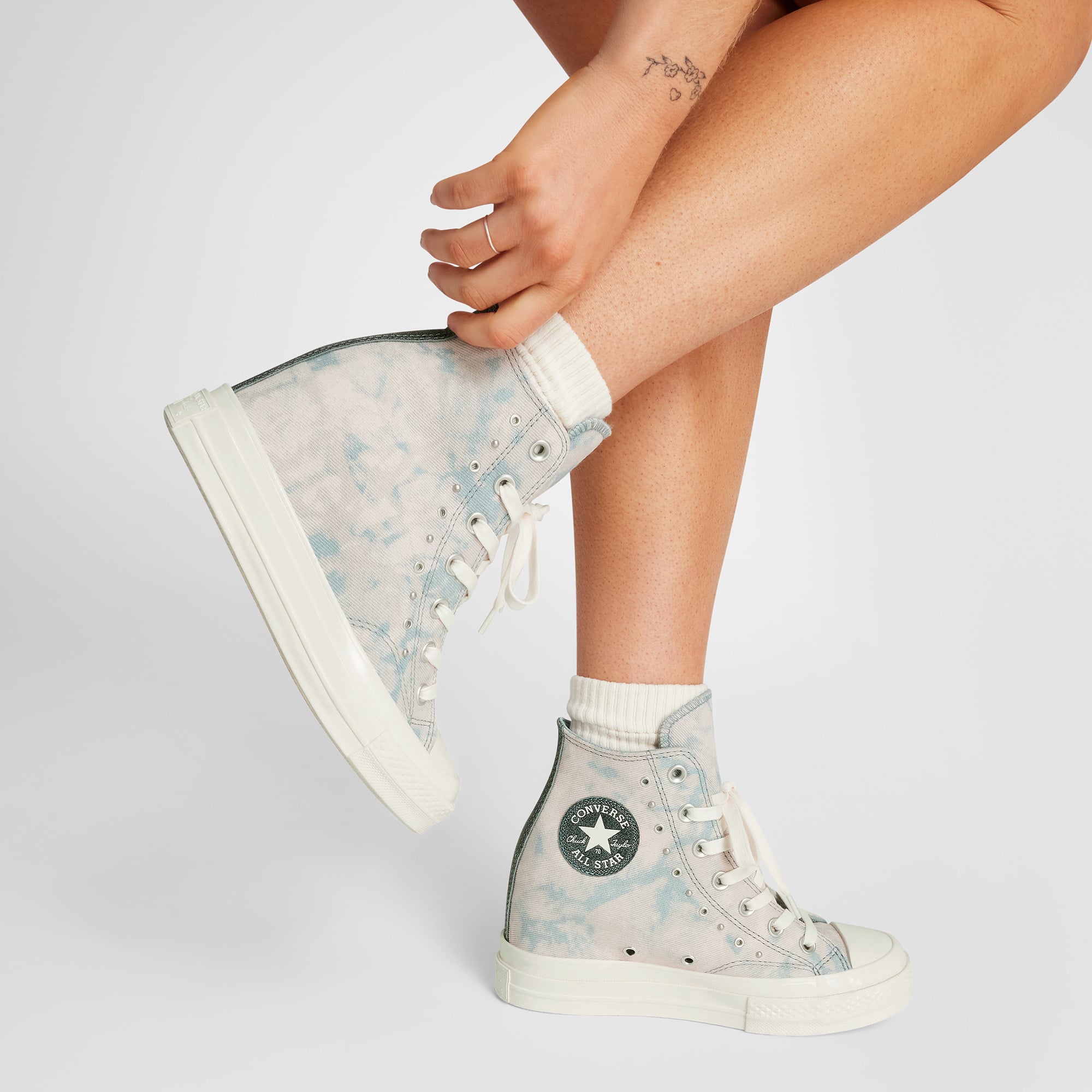 Converse Chuck 70 Wedge Platform Unisex Mavi Sneaker