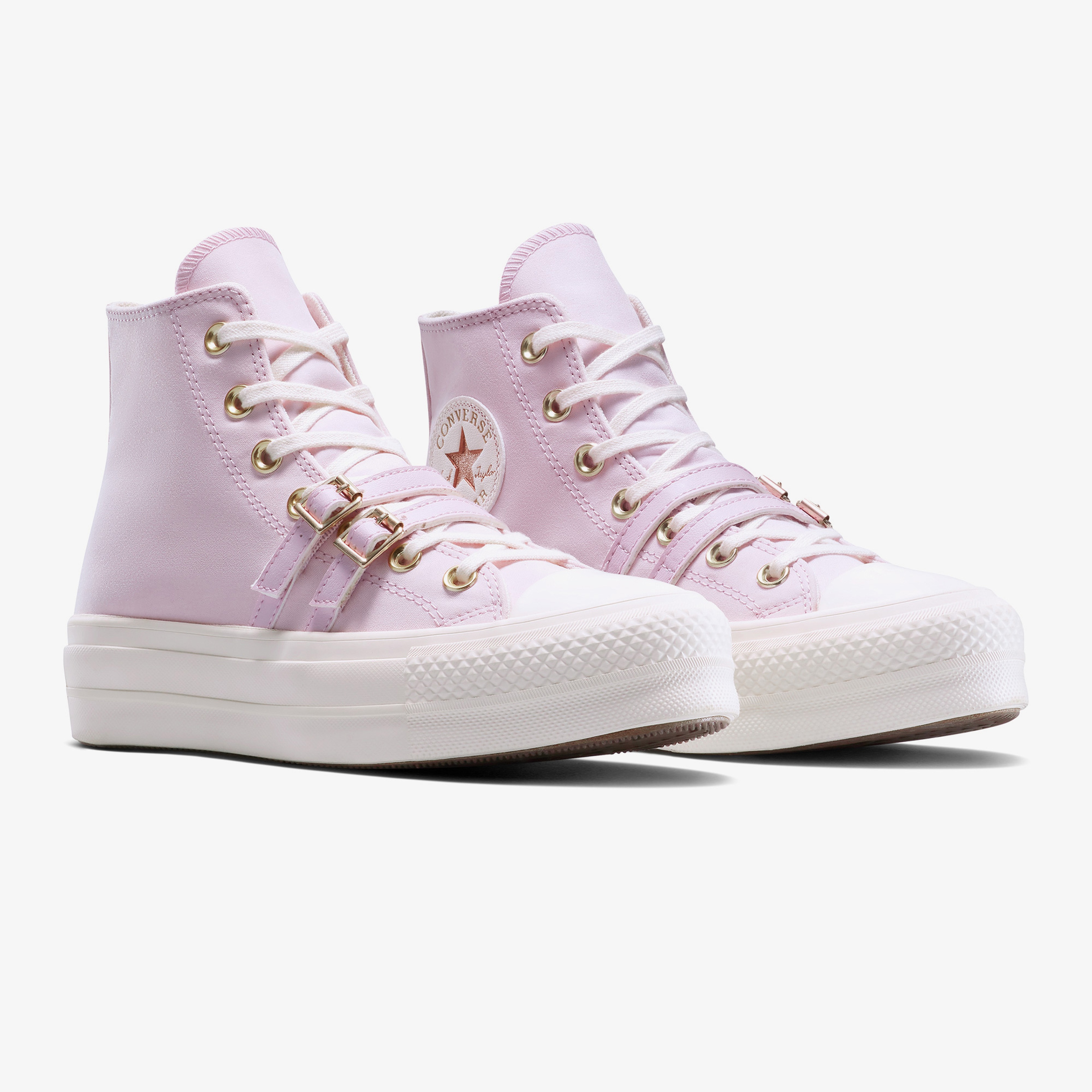Converse Chuck Taylor All Star Lift Platform Buckle Kadın Pembe Sneaker