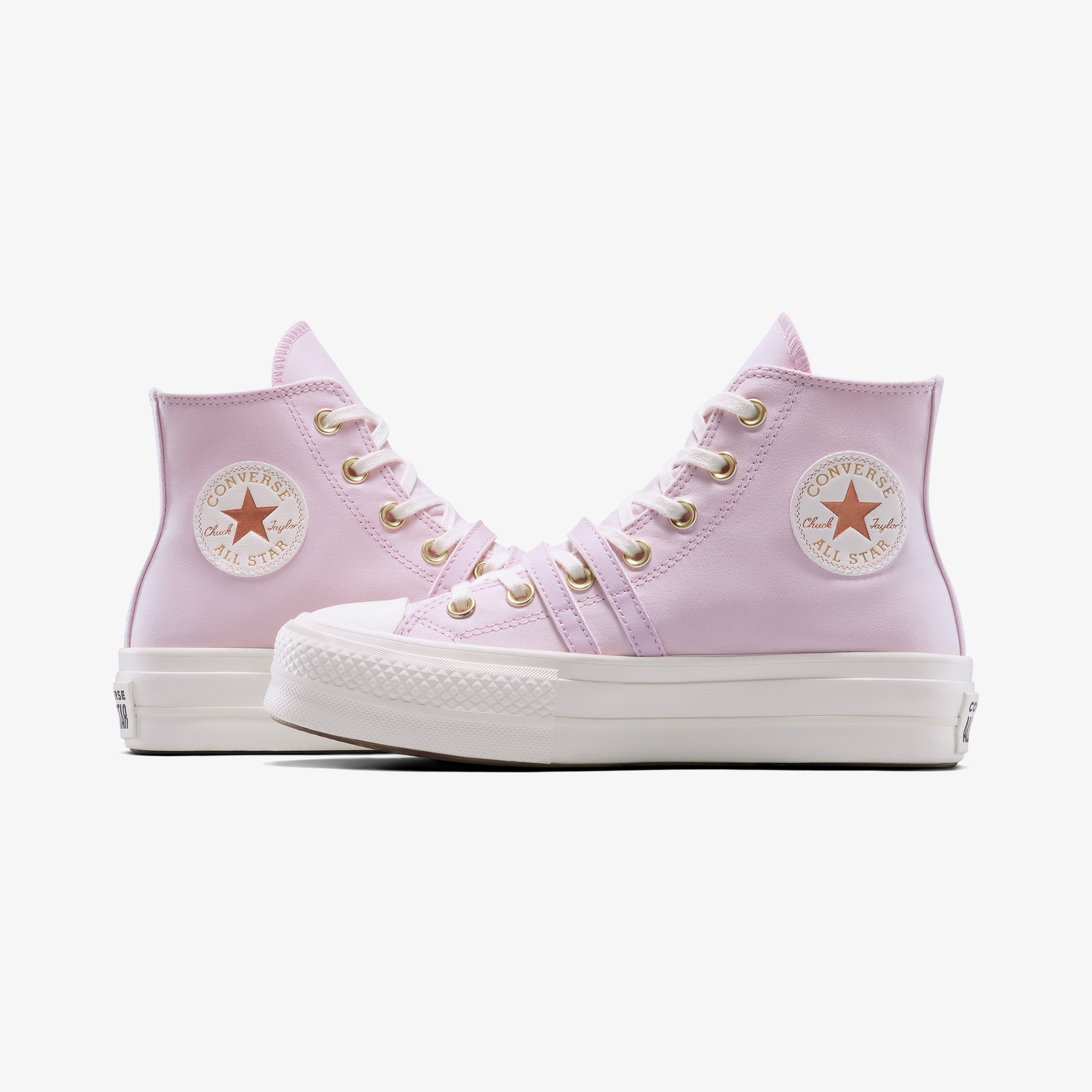 Converse Chuck Taylor All Star Lift Platform Buckle Kadın Pembe Sneaker