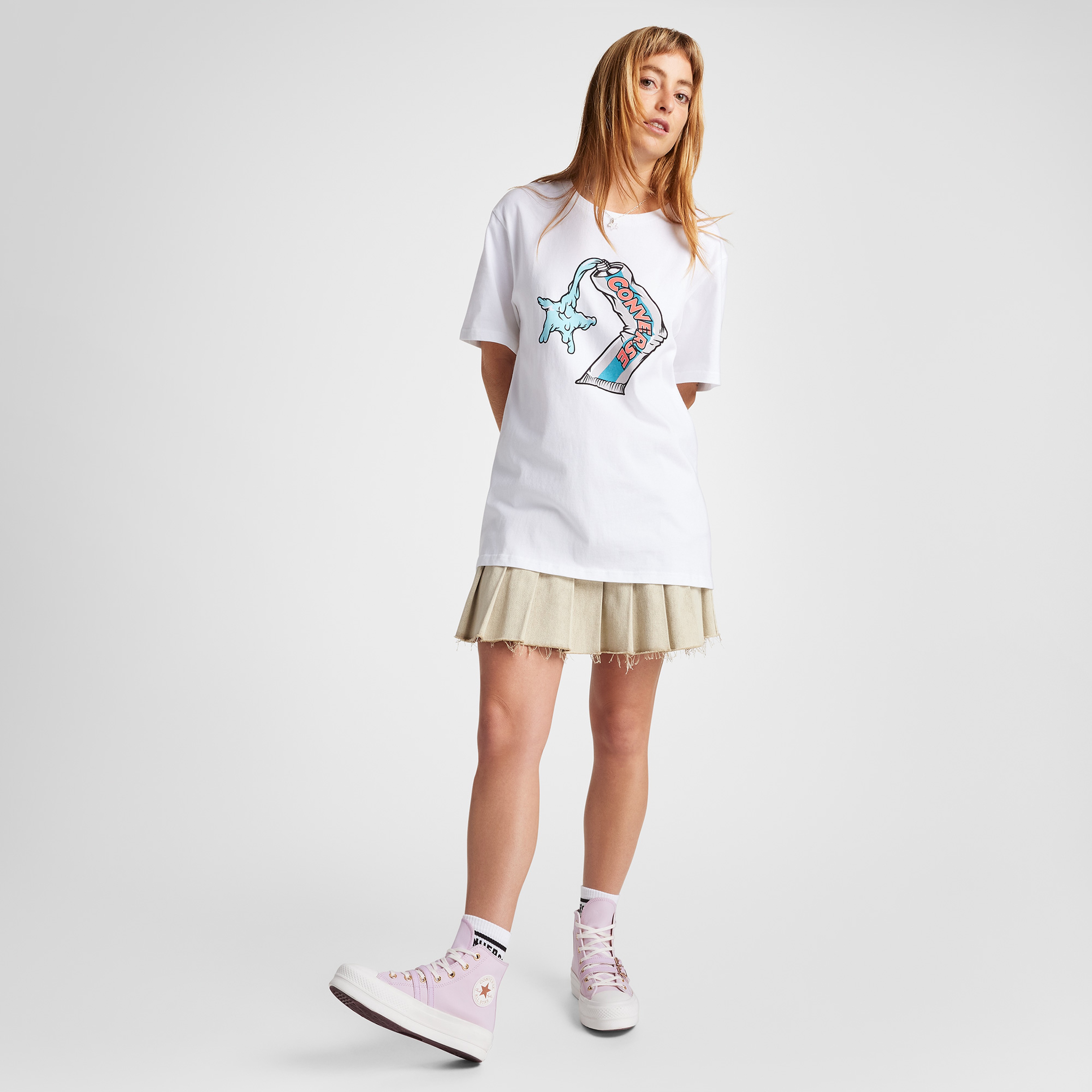 Converse Chuck Taylor All Star Lift Platform Buckle Kadın Pembe Sneaker