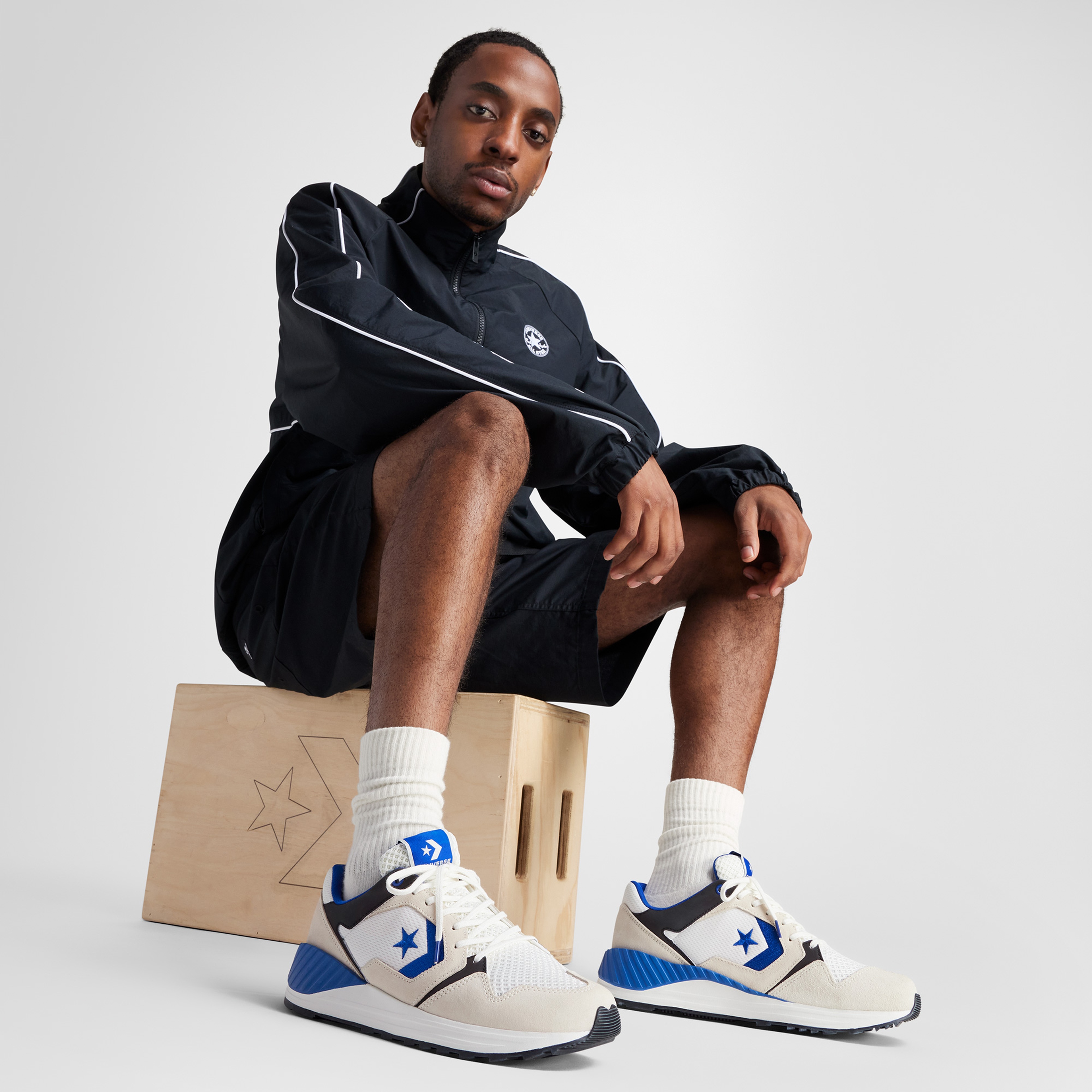 Converse Erkek Gri-Mavi Spor Ayakkabı