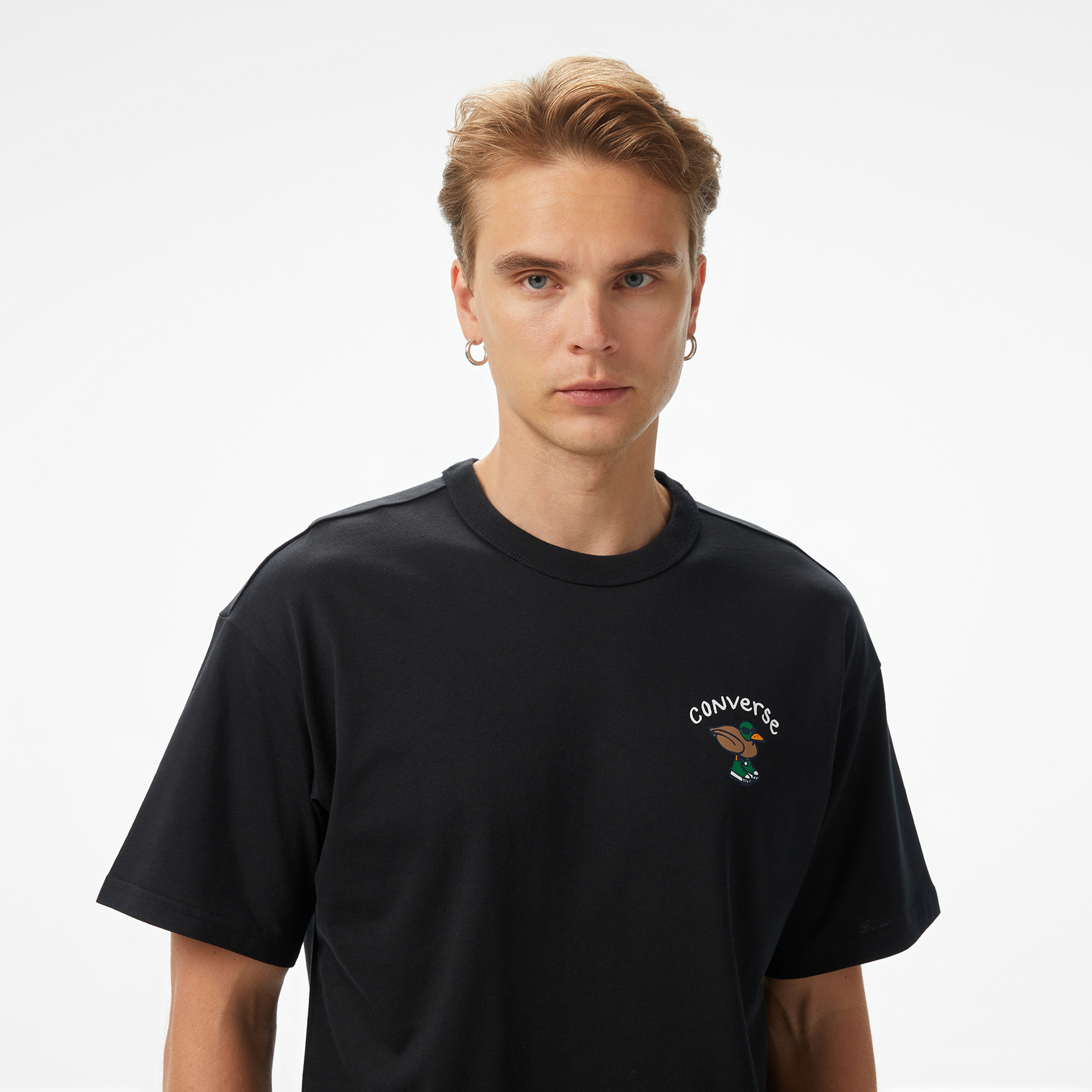 Converse Pool Side Star Chevron Erkek Siyah T-Shirt