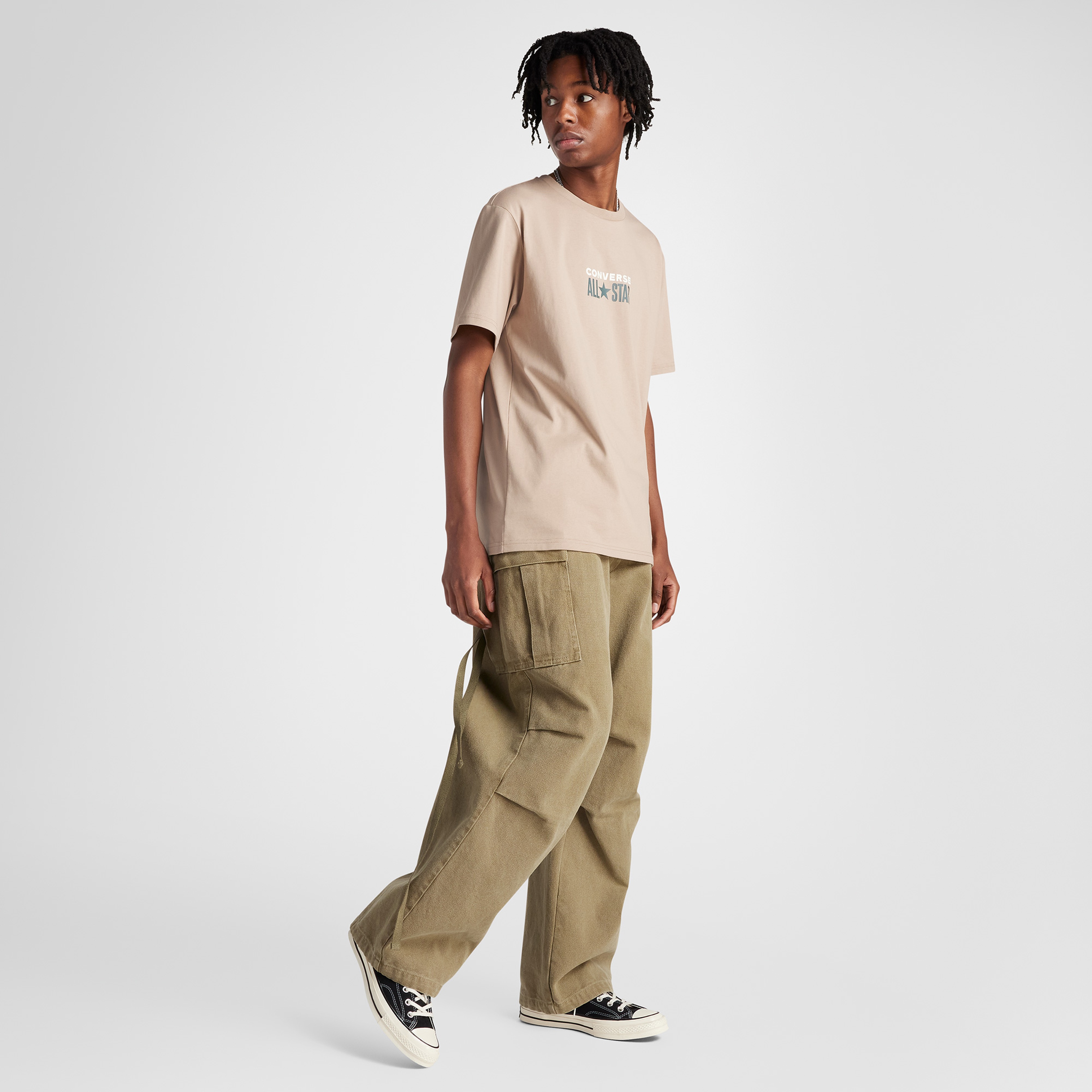 Converse Erkek Kahverengi T-Shirt