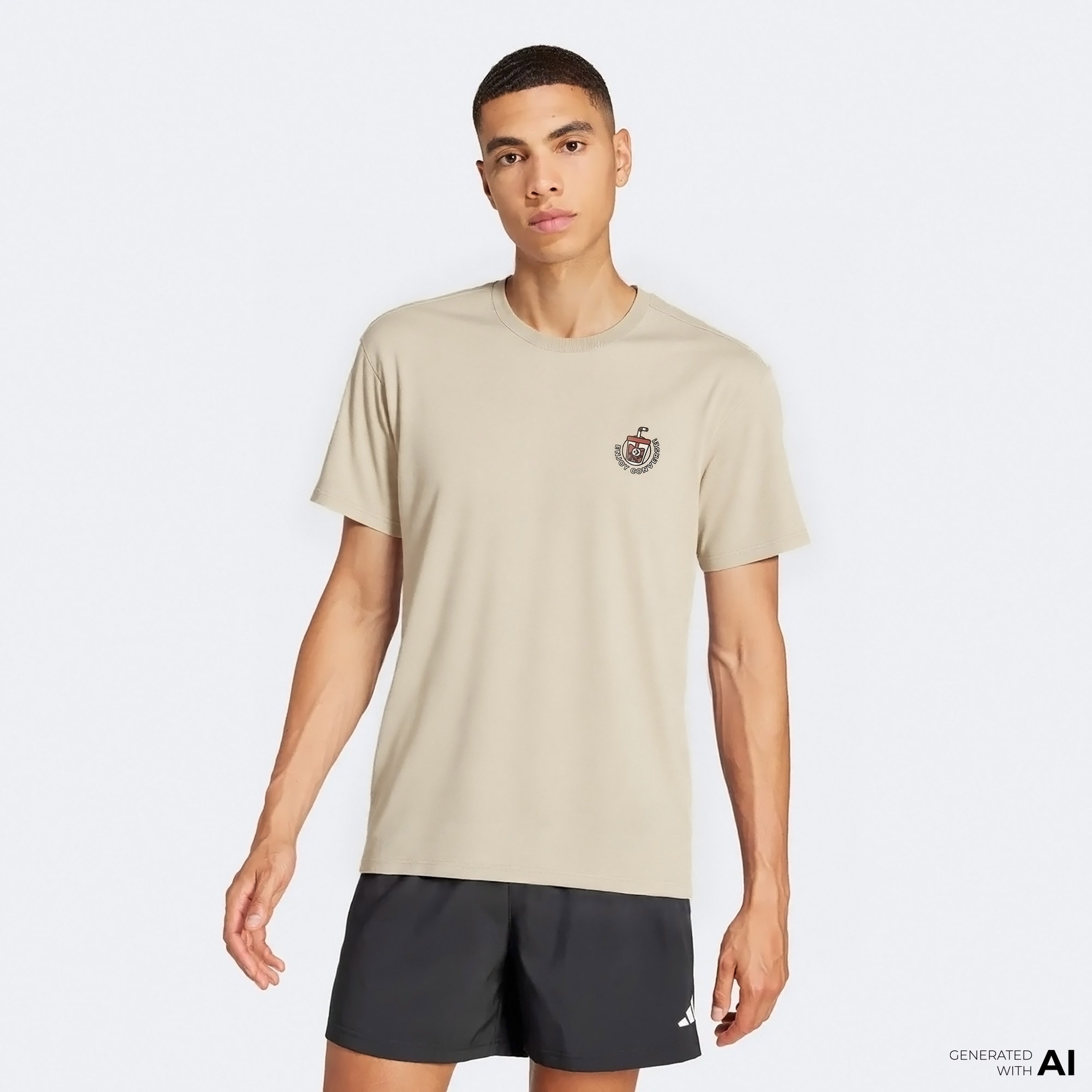 Converse Erkek Haki T-Shirt