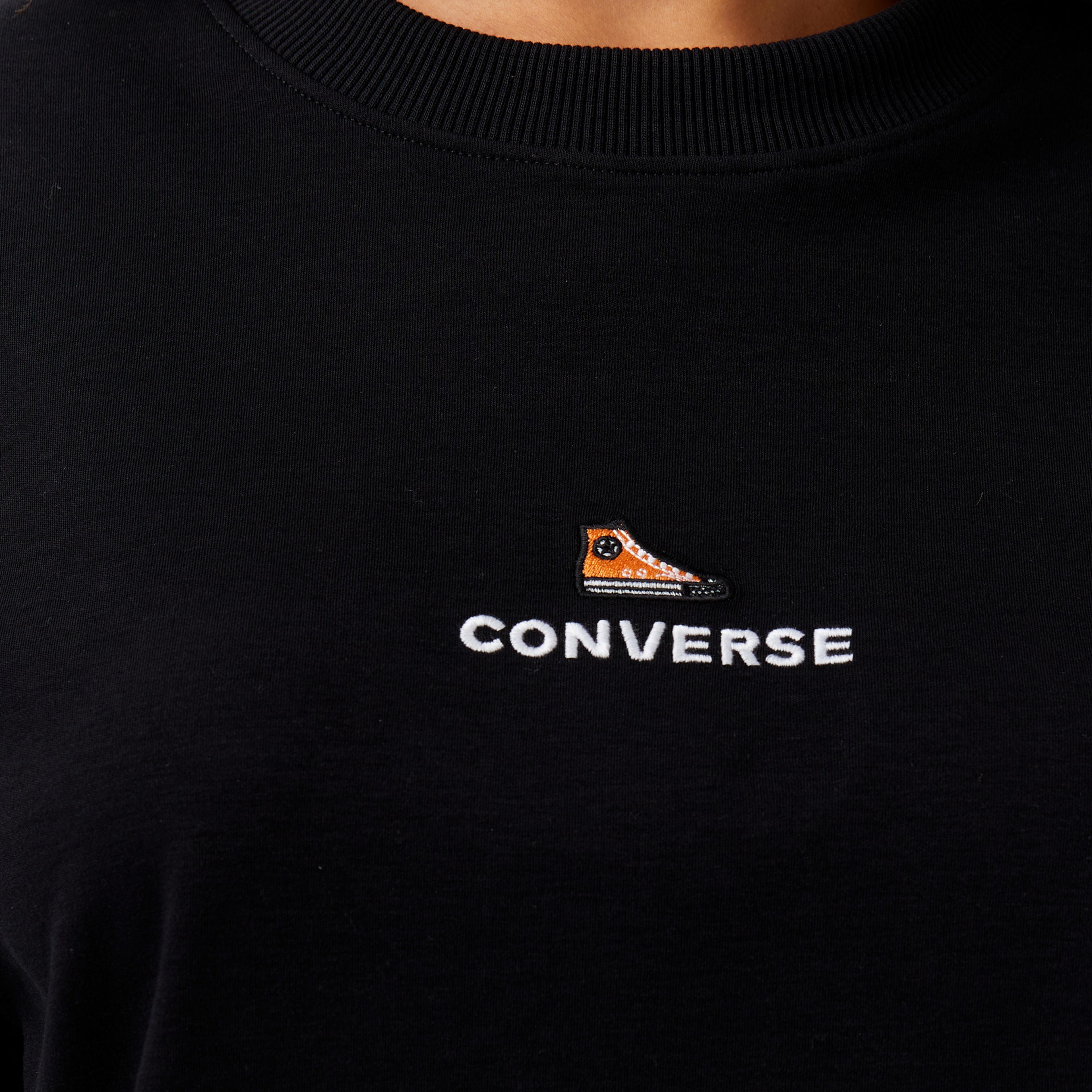 Converse Oversize Fit Erkek Siyah T-shirt