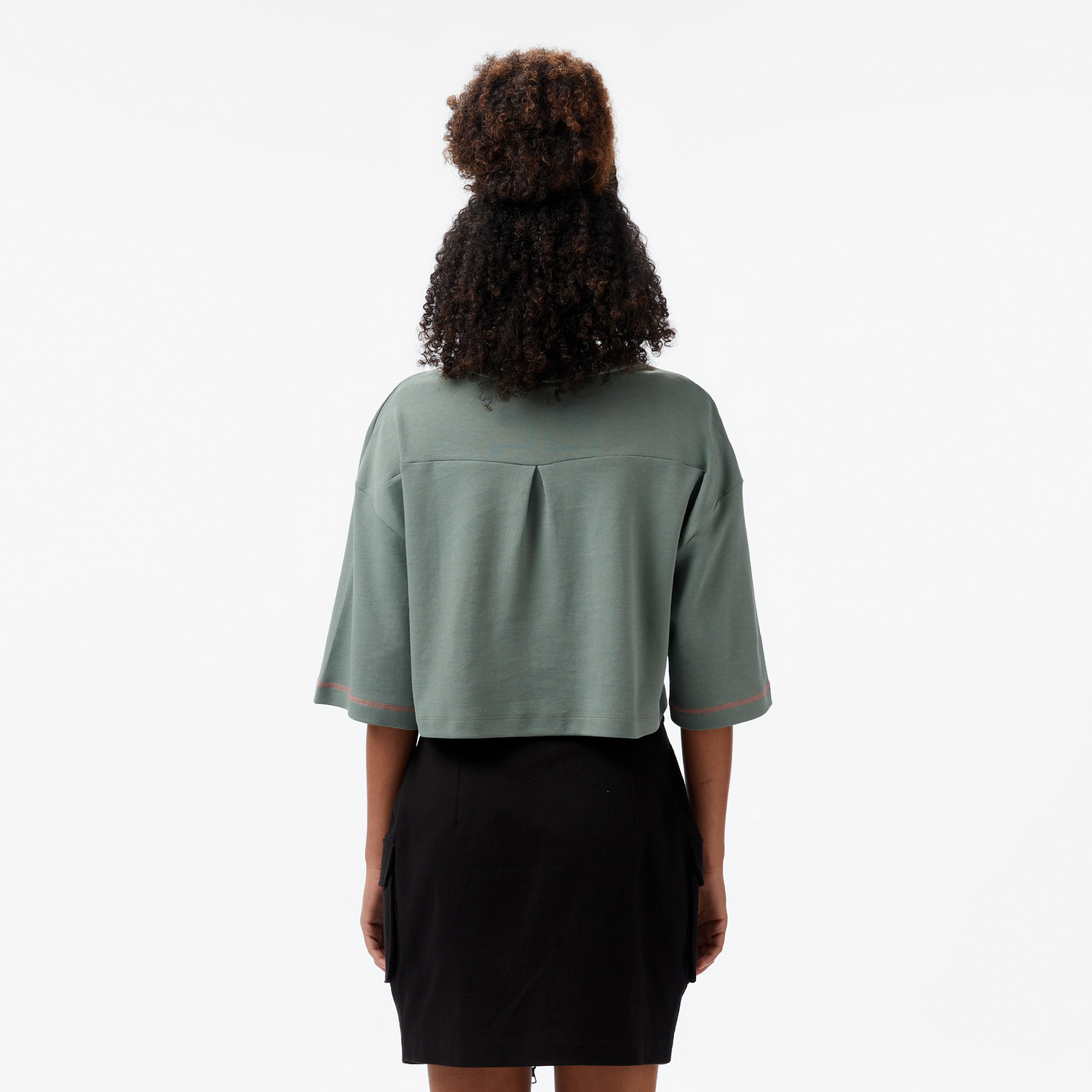 Converse Star Chevron Baskılı Kadın Yeşil T-Shirt