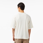 Converse Star Chevron Baskılı Oversize Fit  Erkek Krem T-Shirt