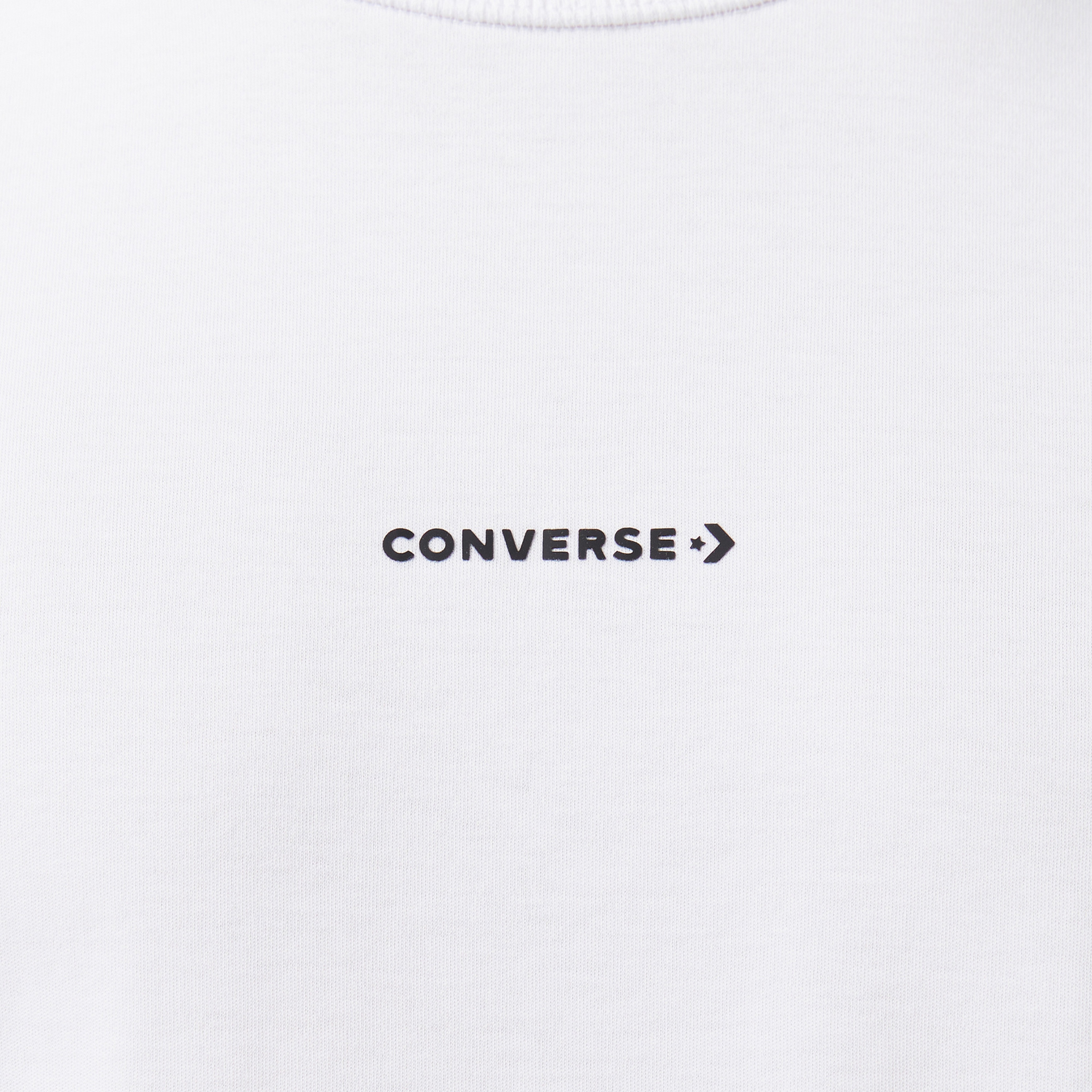 Converse Star Chevron Baskılı Oversize Fit Erkek Beyaz T-Shirt