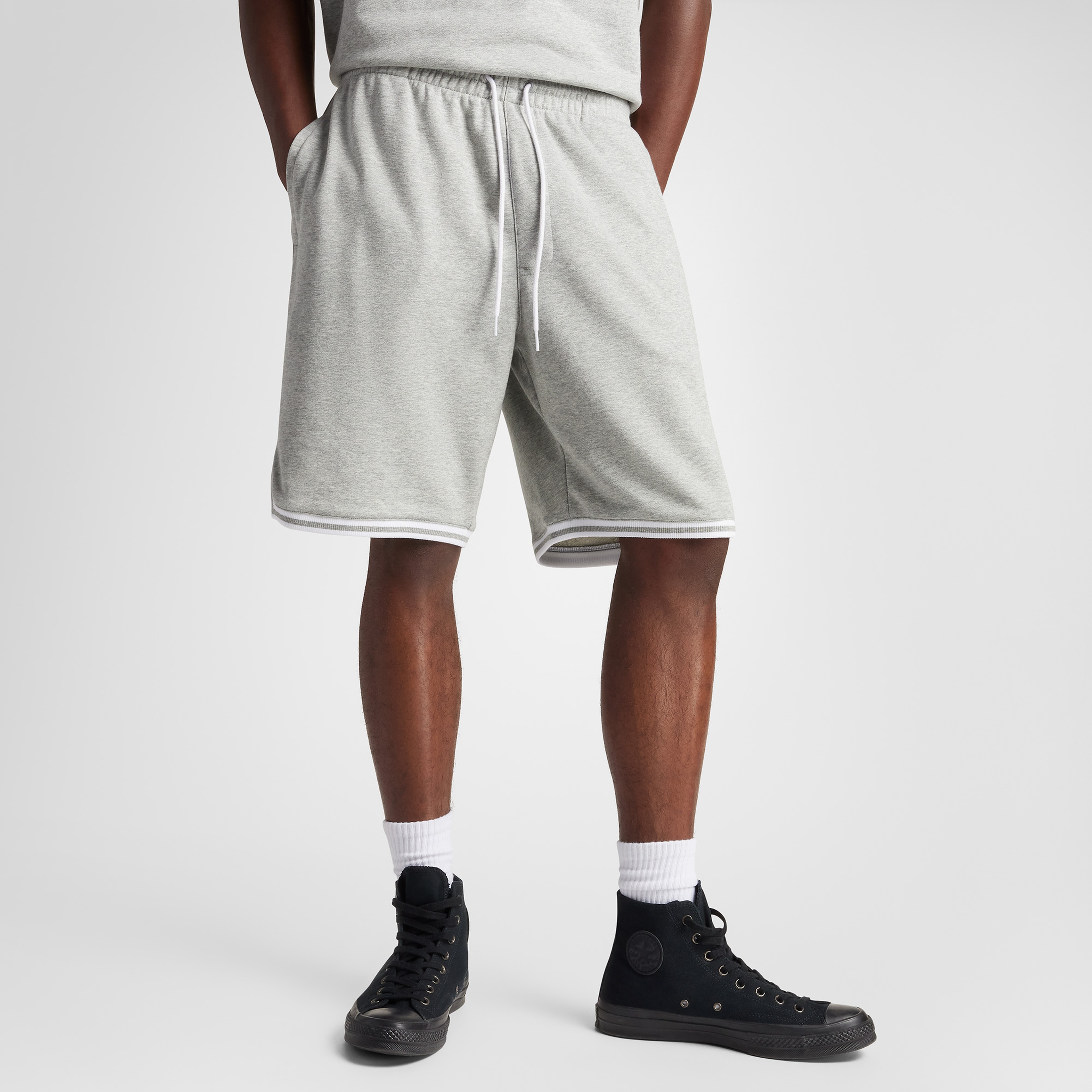 Converse Retro French Terry Erkek Gri Şort