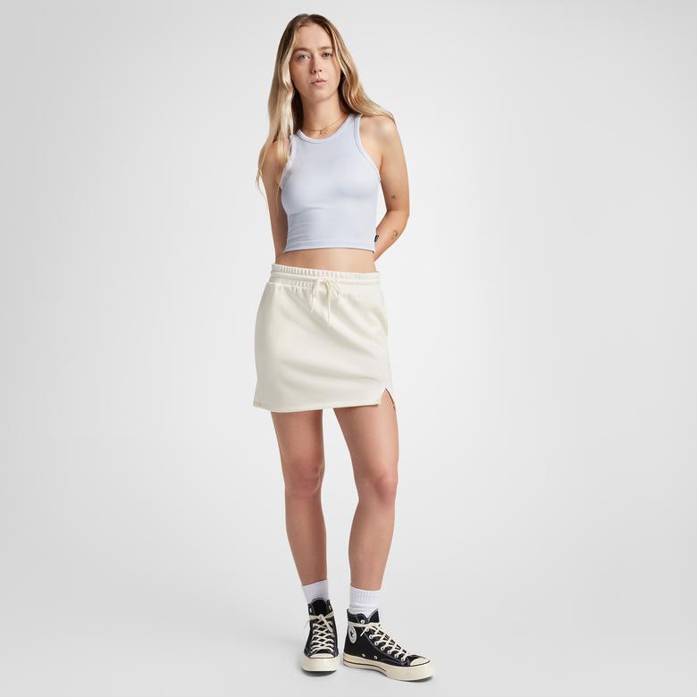 Converse Ribbed Knit Kadın Lila T-Shirt