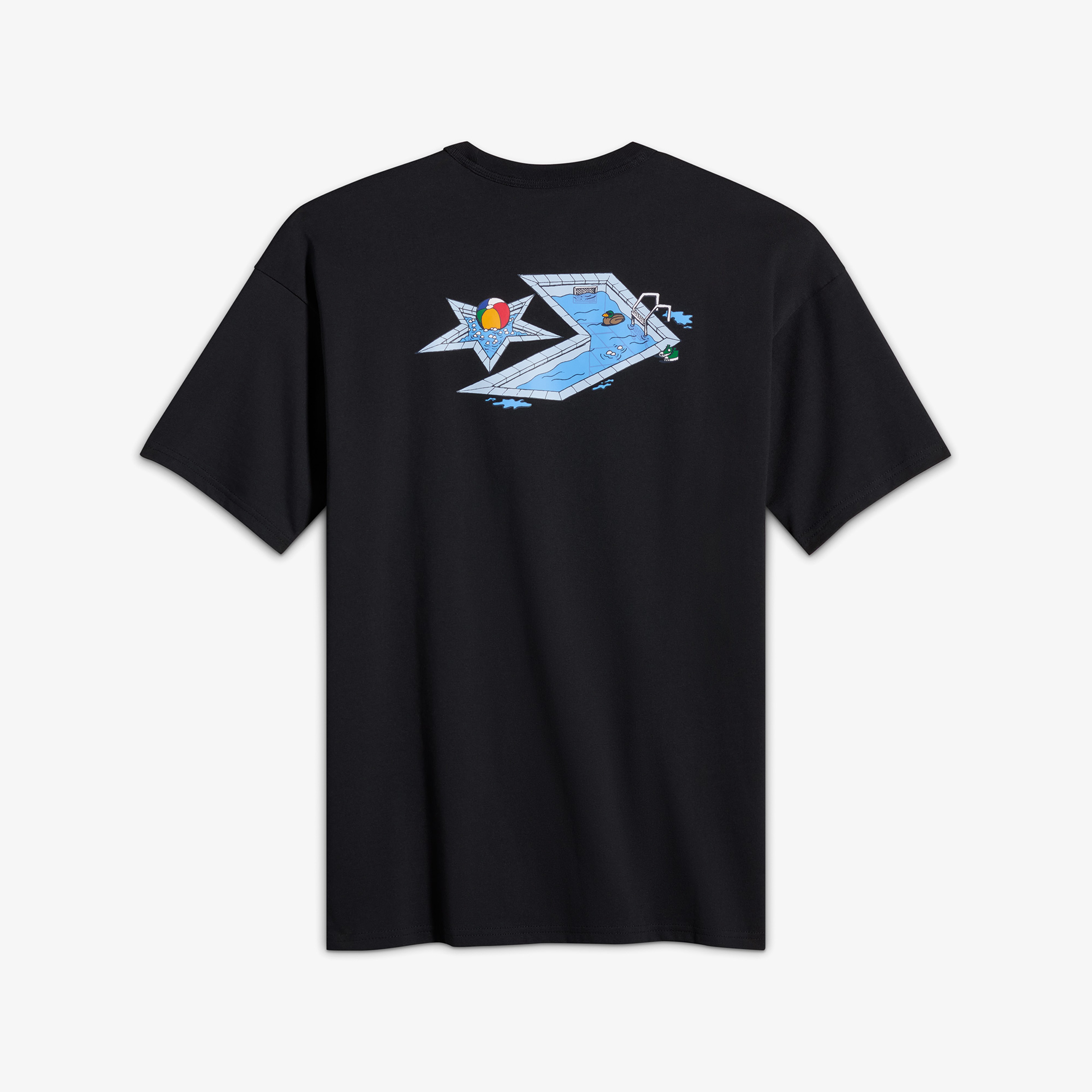 Converse Swimming Pool Erkek Siyah T-Shirt