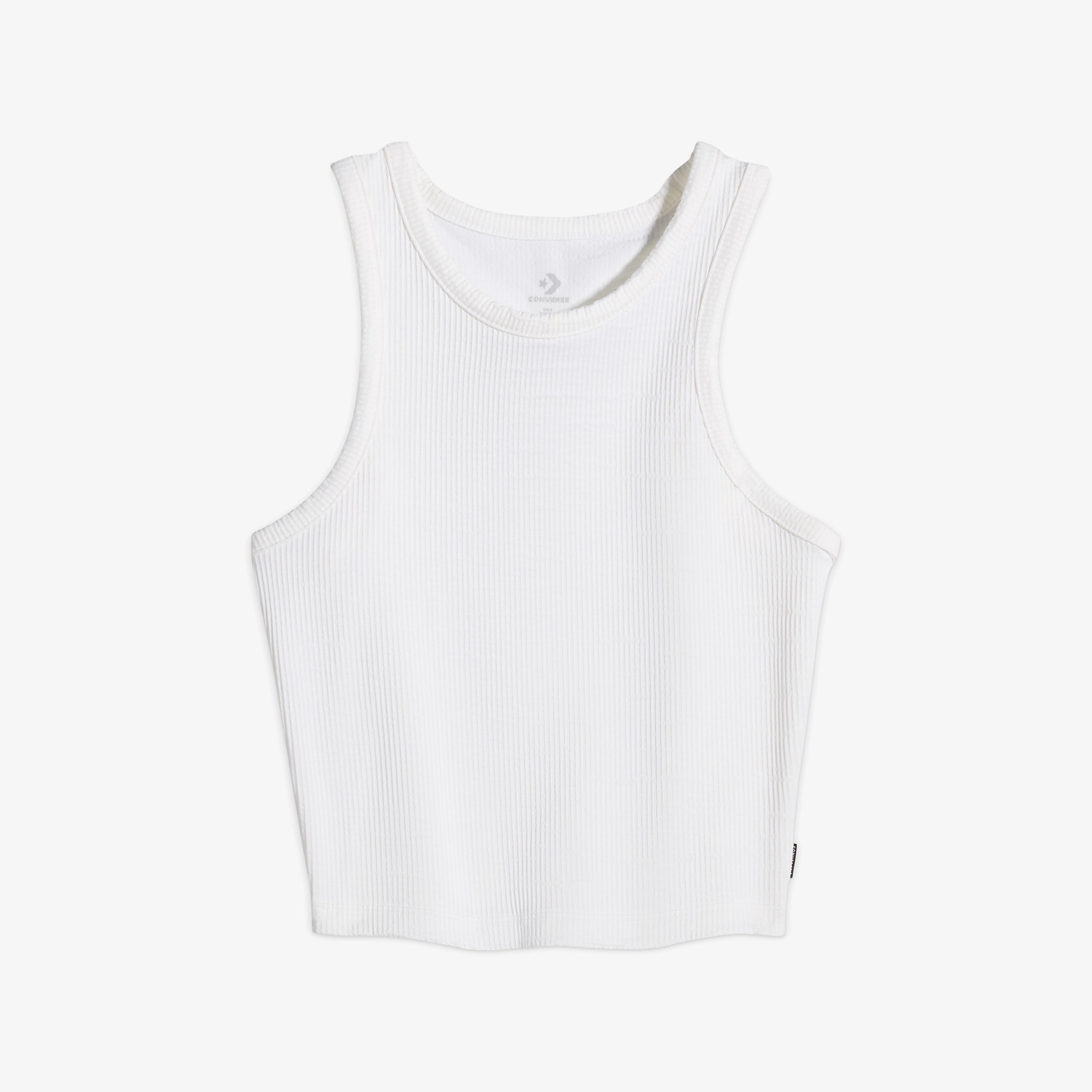 Converse Ribbed Knit Kadın Beyaz T-Shirt