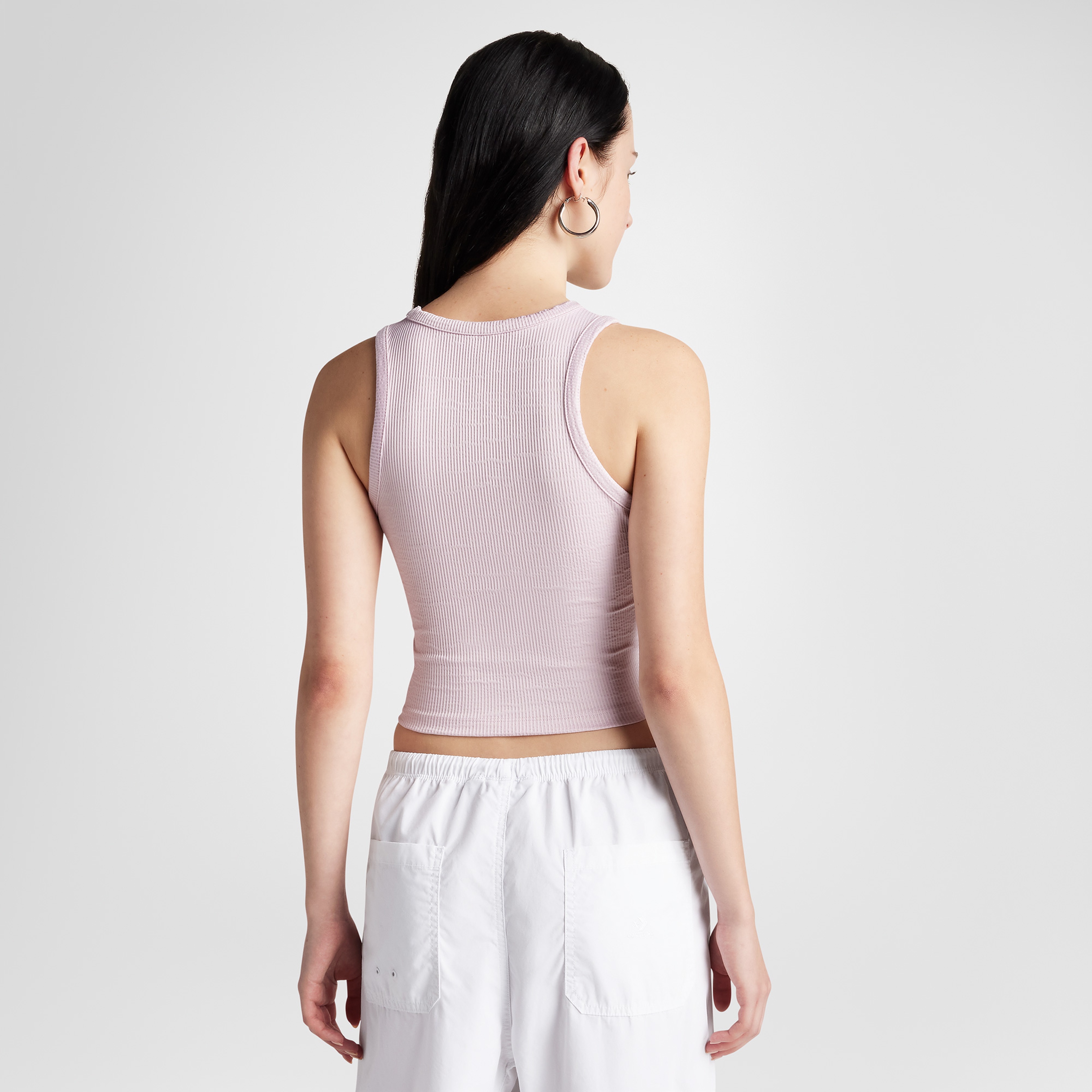 Converse Ribbed Knit Kadın Pembe T-Shirt