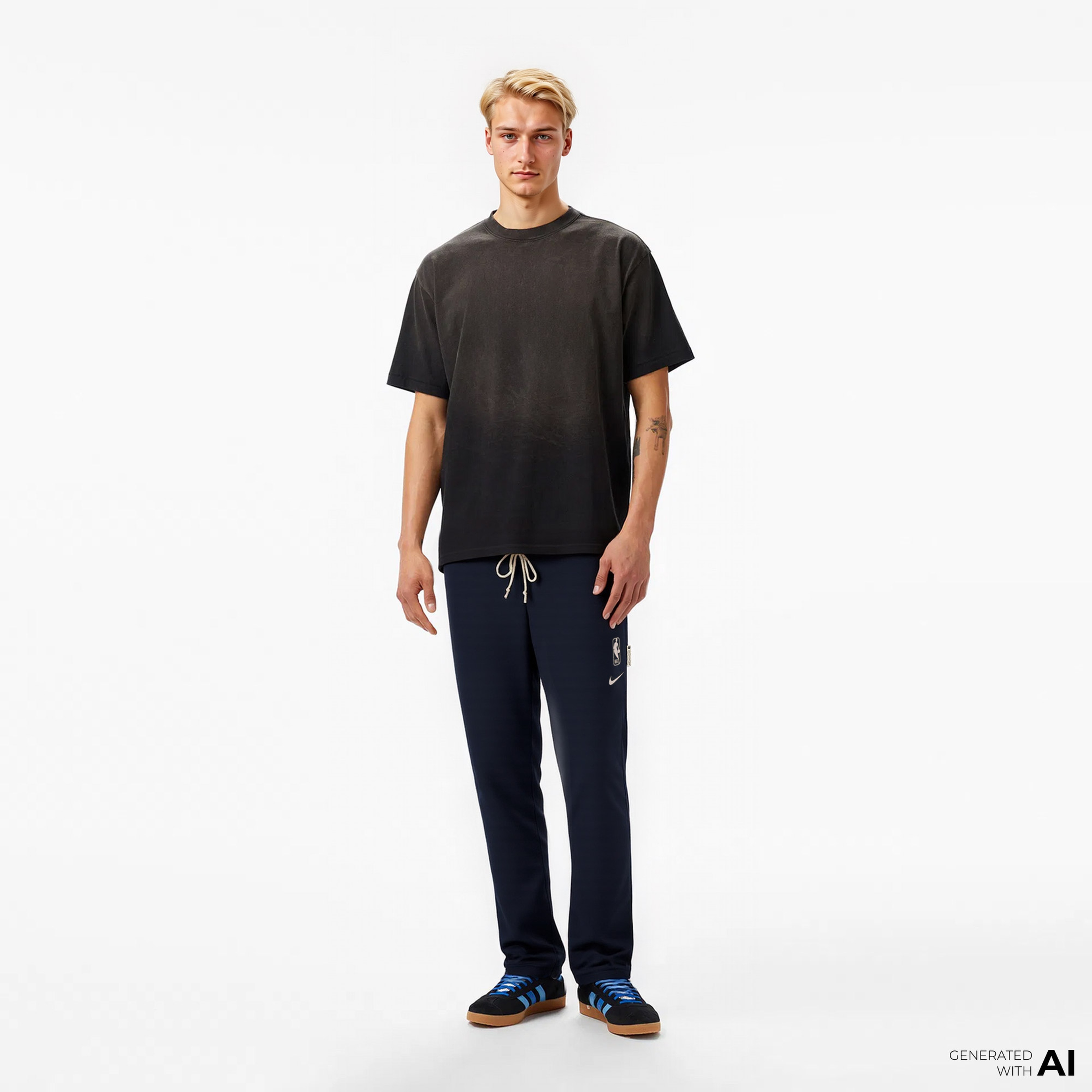 Nike Dri-FIT NBA Chicago Bulls Standard Issue Erkek Siyah Eşofman Altı