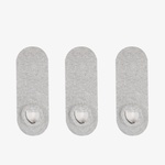 UNITED4 Unisex Gri 3'lü Babet Çorap