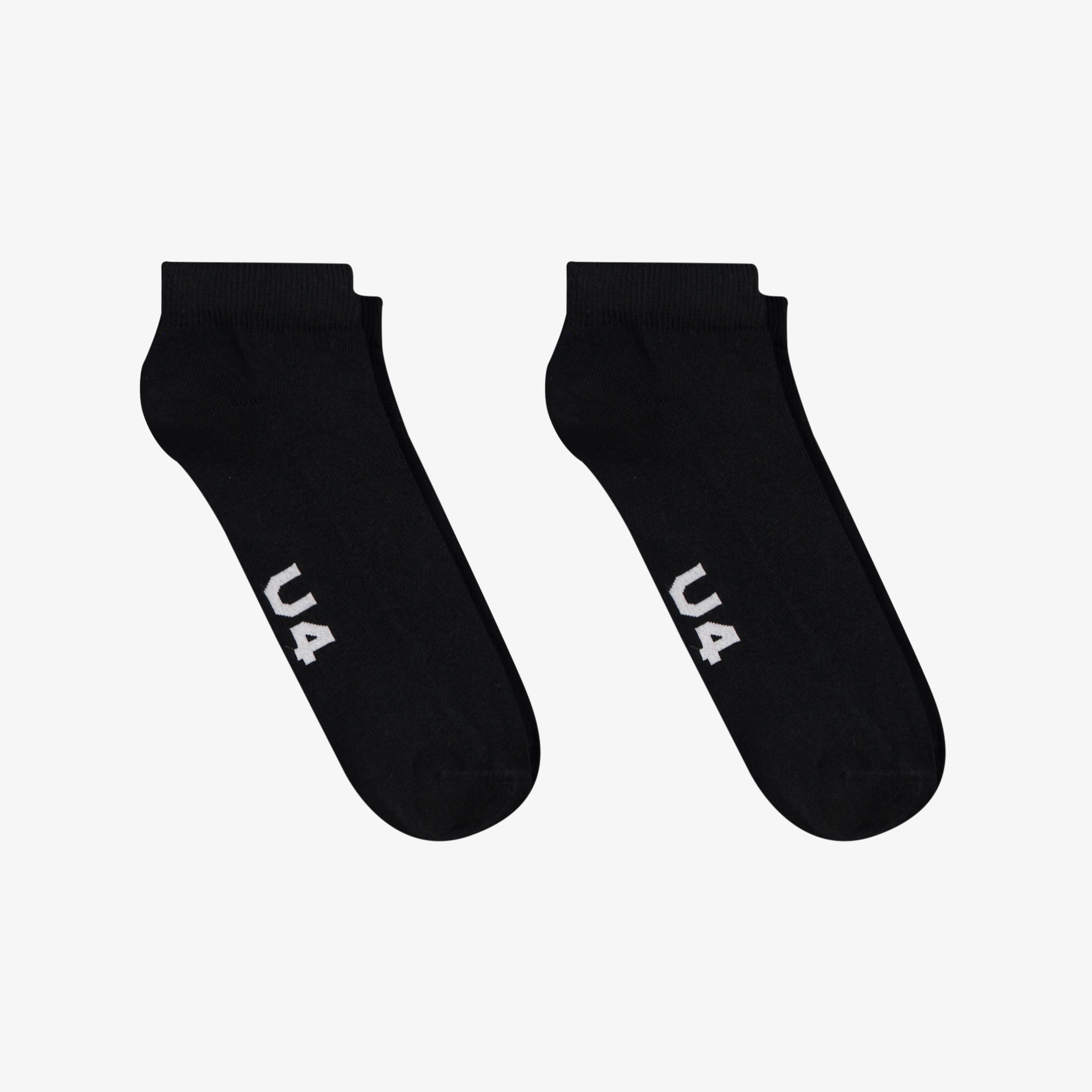 UNITED4 Unisex Siyah 2'li Patik Çorap