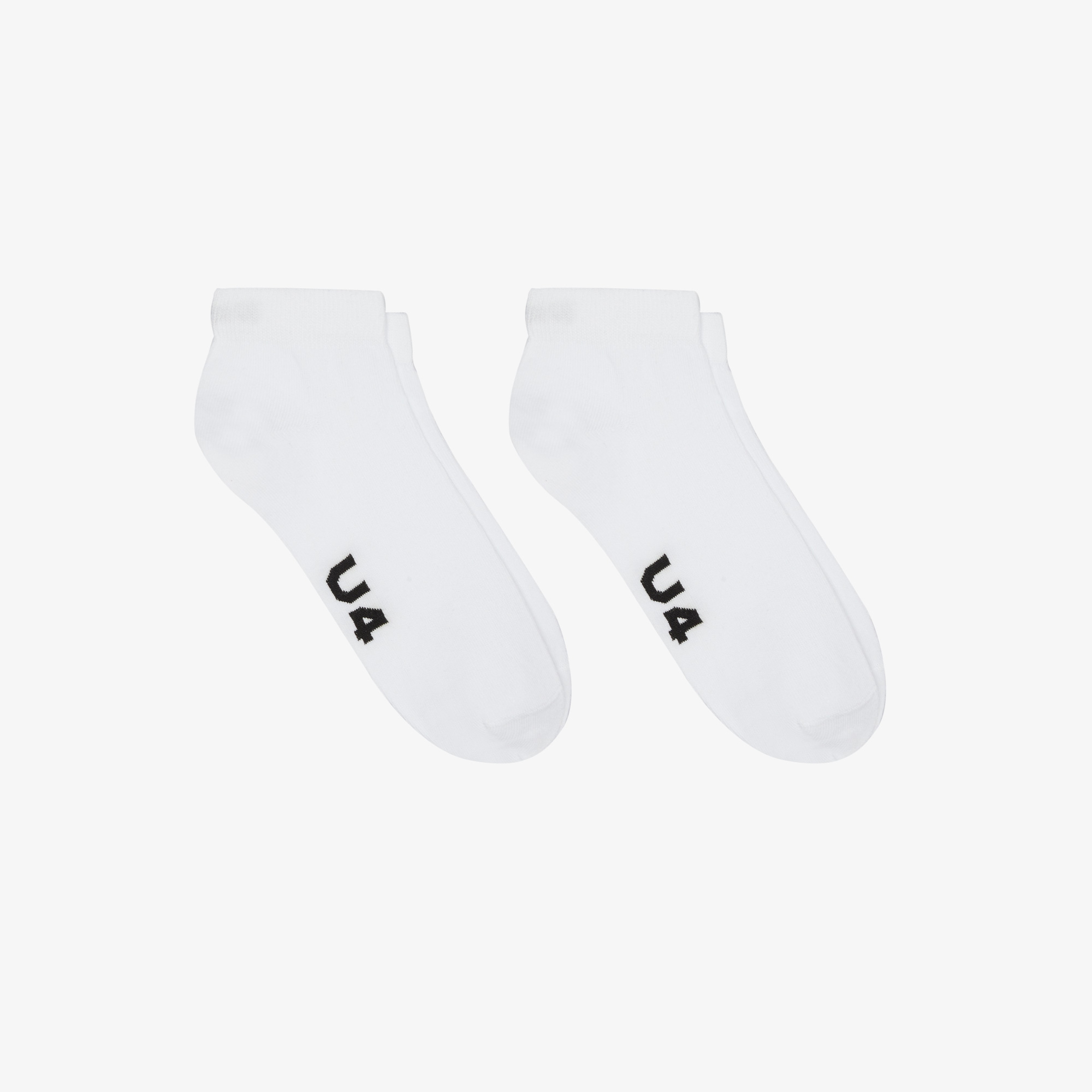 UNITED4 Unisex Beyaz 2'li Soket Çorap