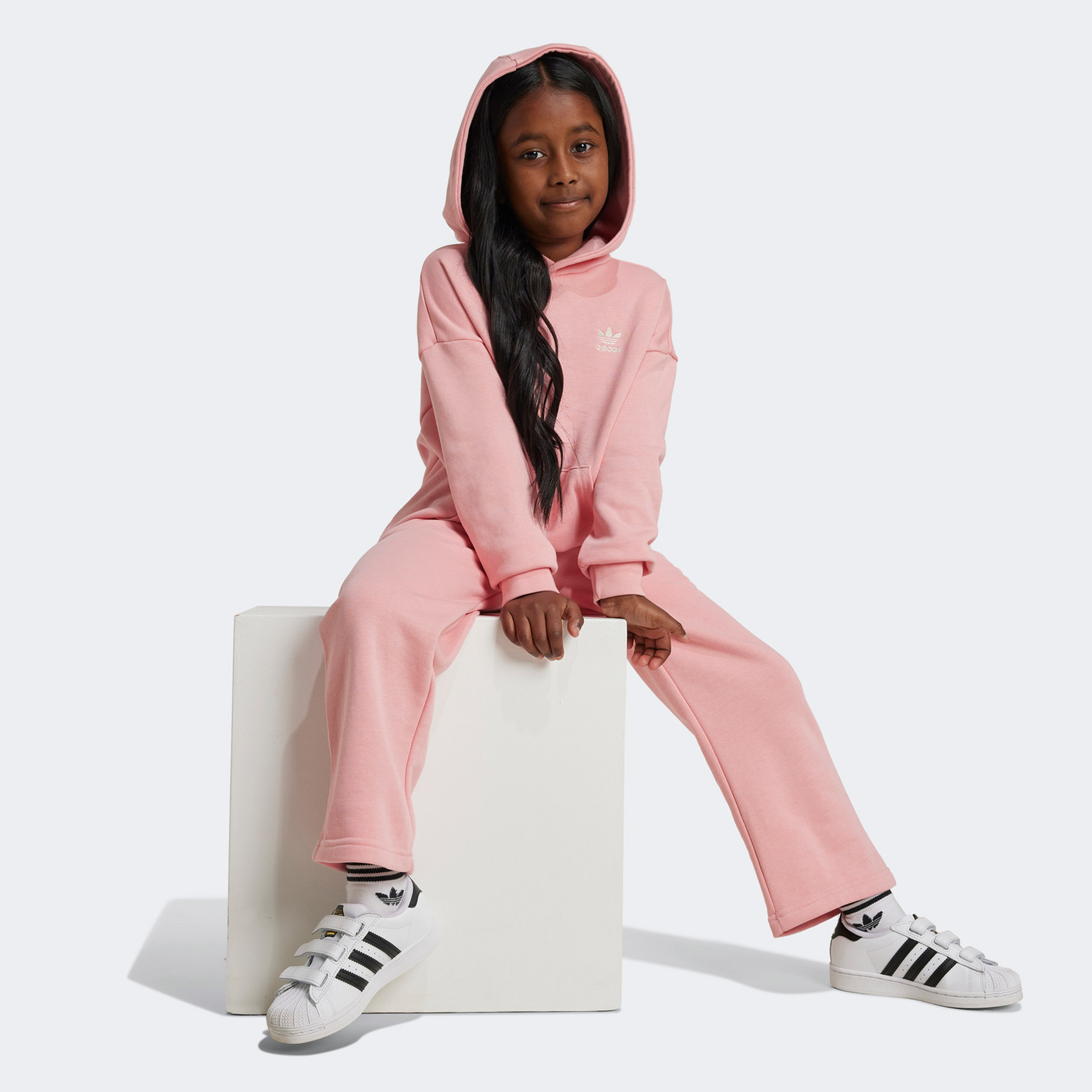 adidas Hoodie Çocuk Pembe Eşofman Takımı